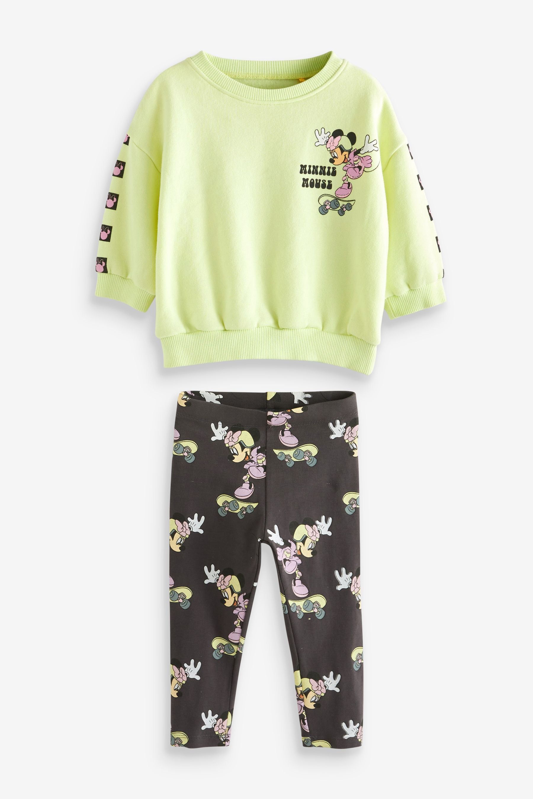 Mickey Mouse Lime Green Character Sweat And Joggers Set (3mths-7yrs)