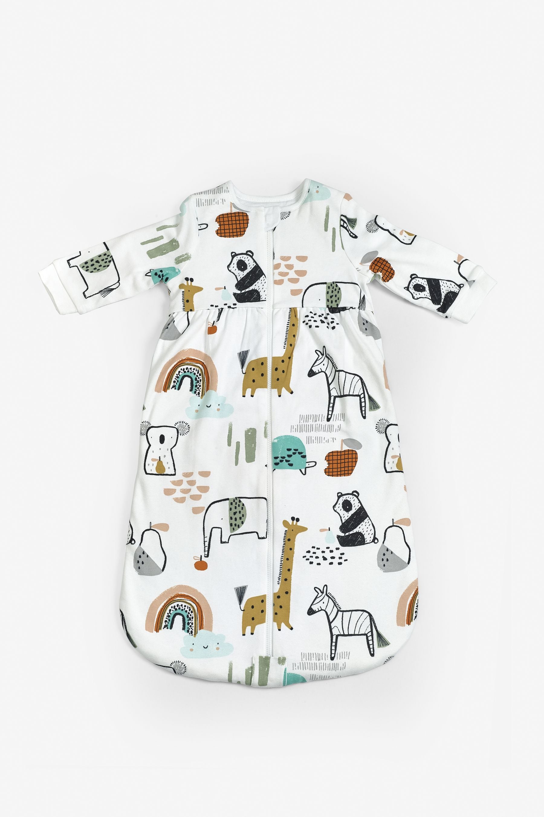 White Graphic Jungle Baby Supersoft 2.5 Tog Sleep Bag