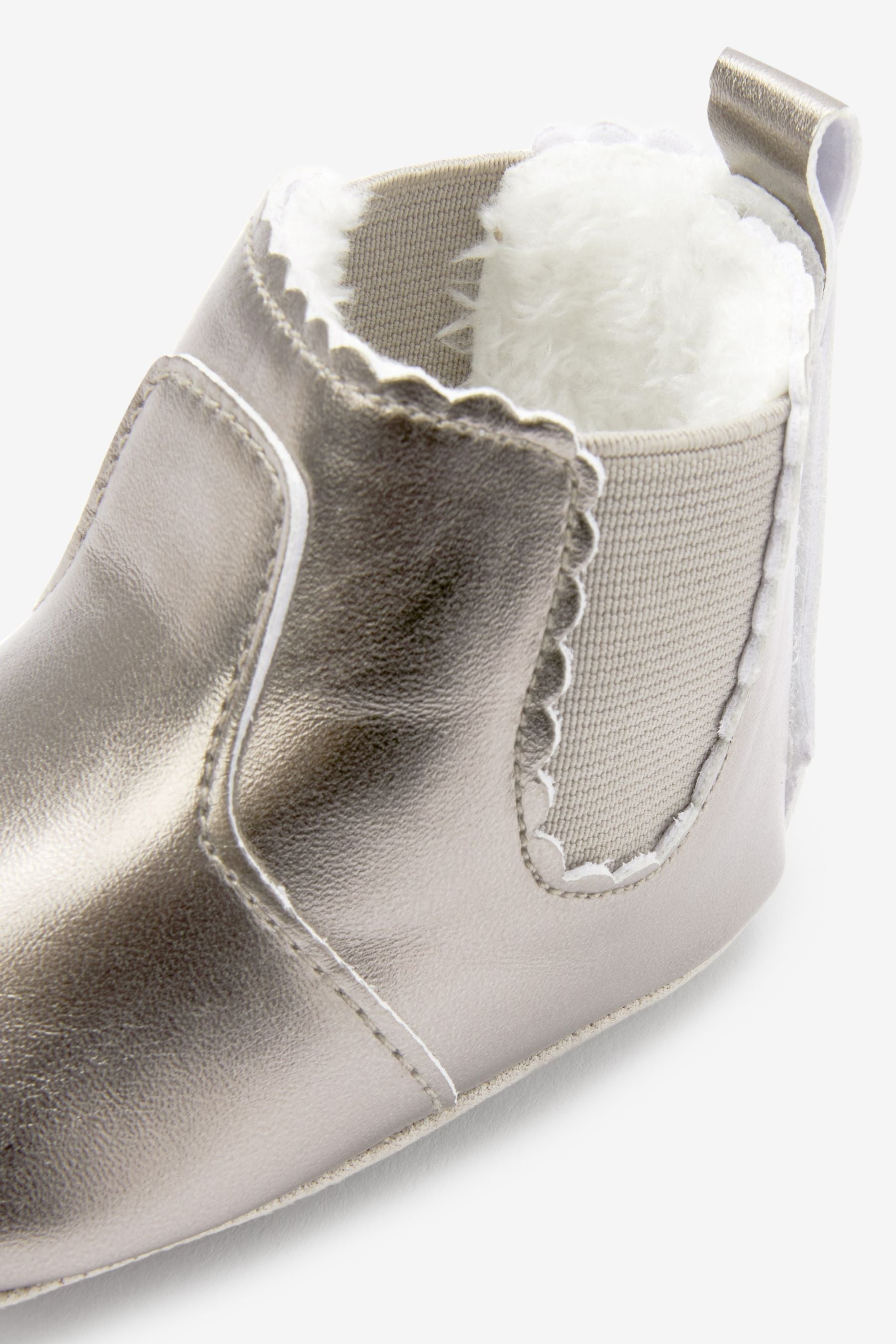 Silver Chelsea Baby Boots (0-18mths)