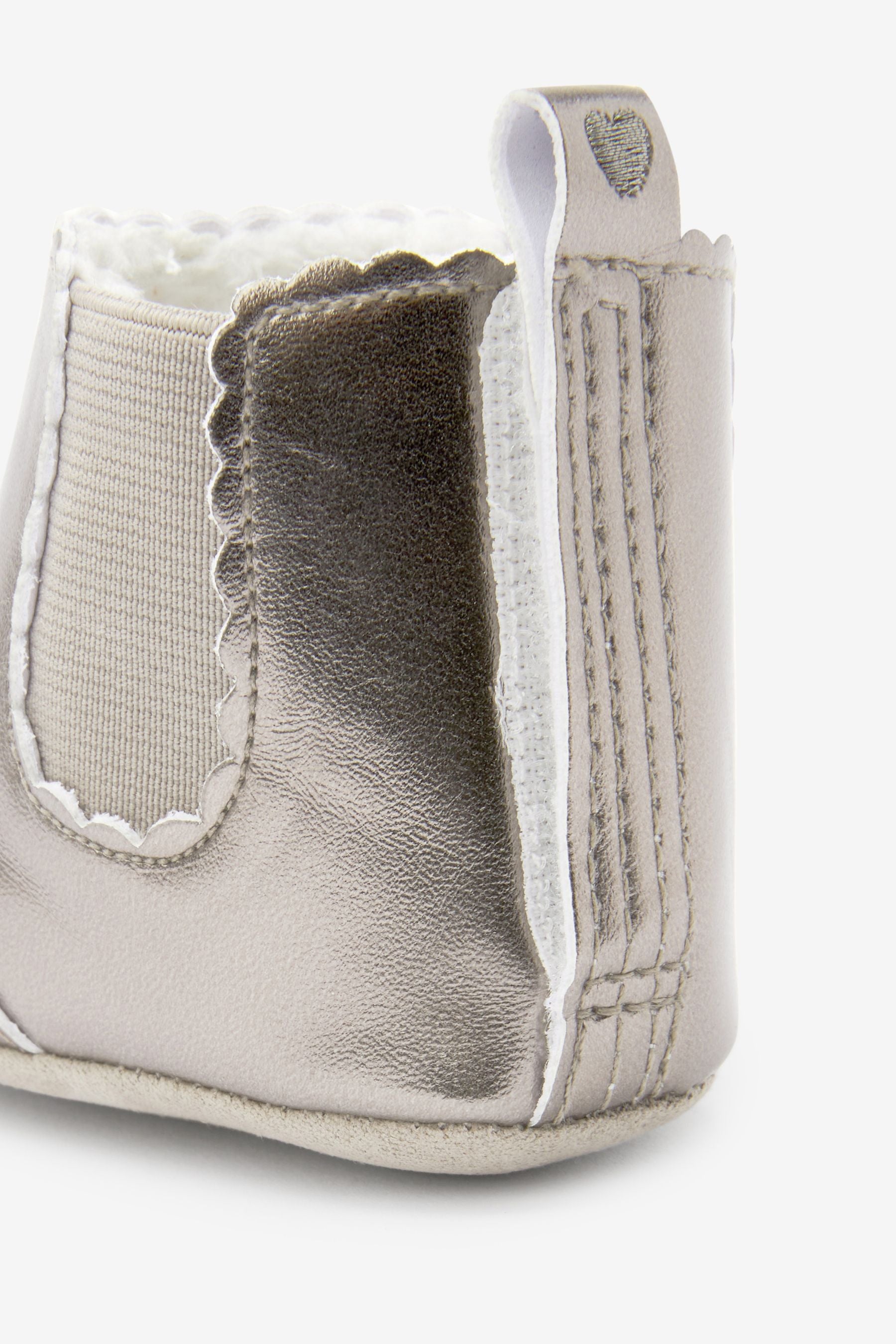 Silver Chelsea Baby Boots (0-18mths)