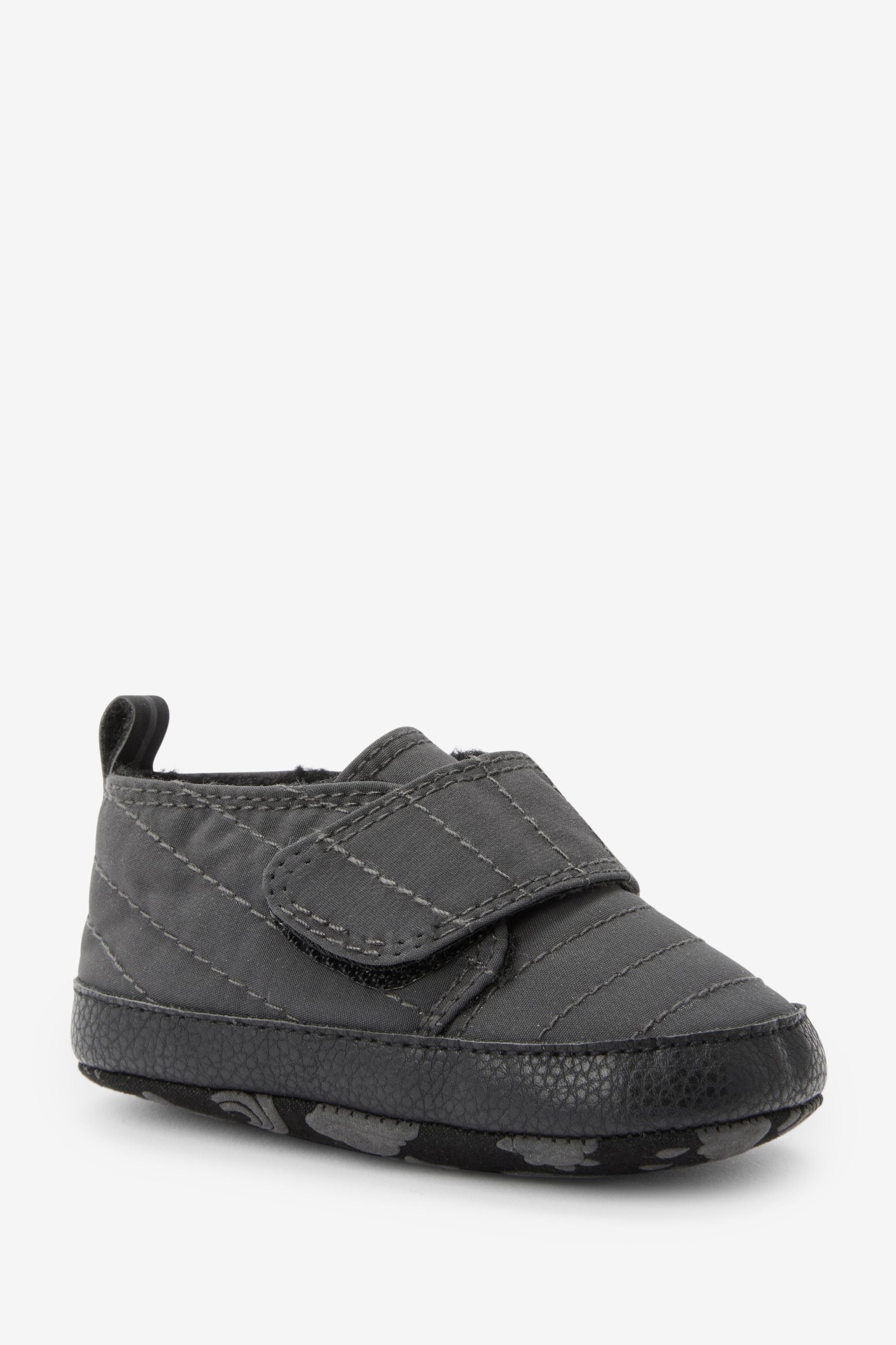 Black Borg Lined Baby Shoes (0-24mths)