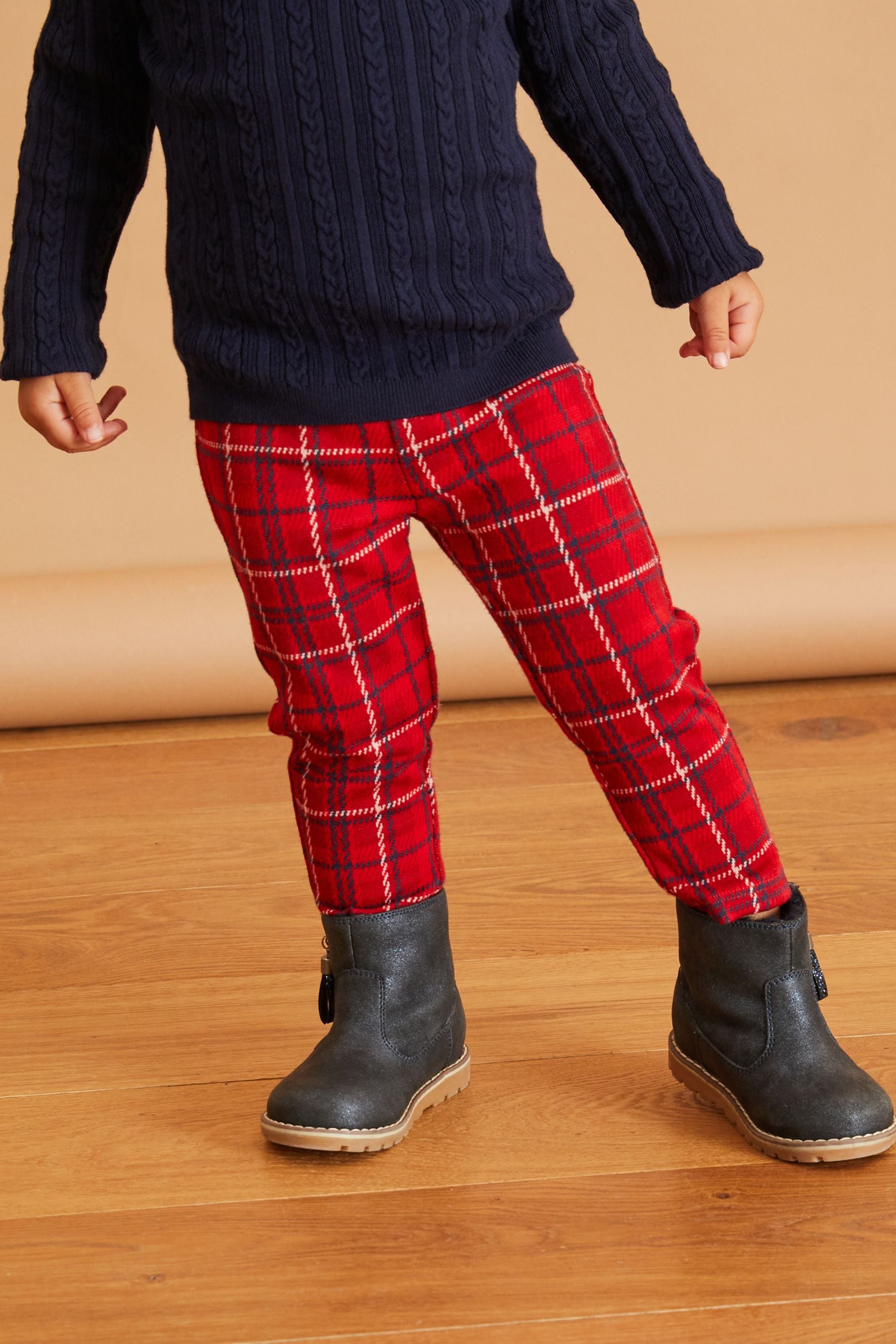 Red Check Leggings (3mths-7yrs)