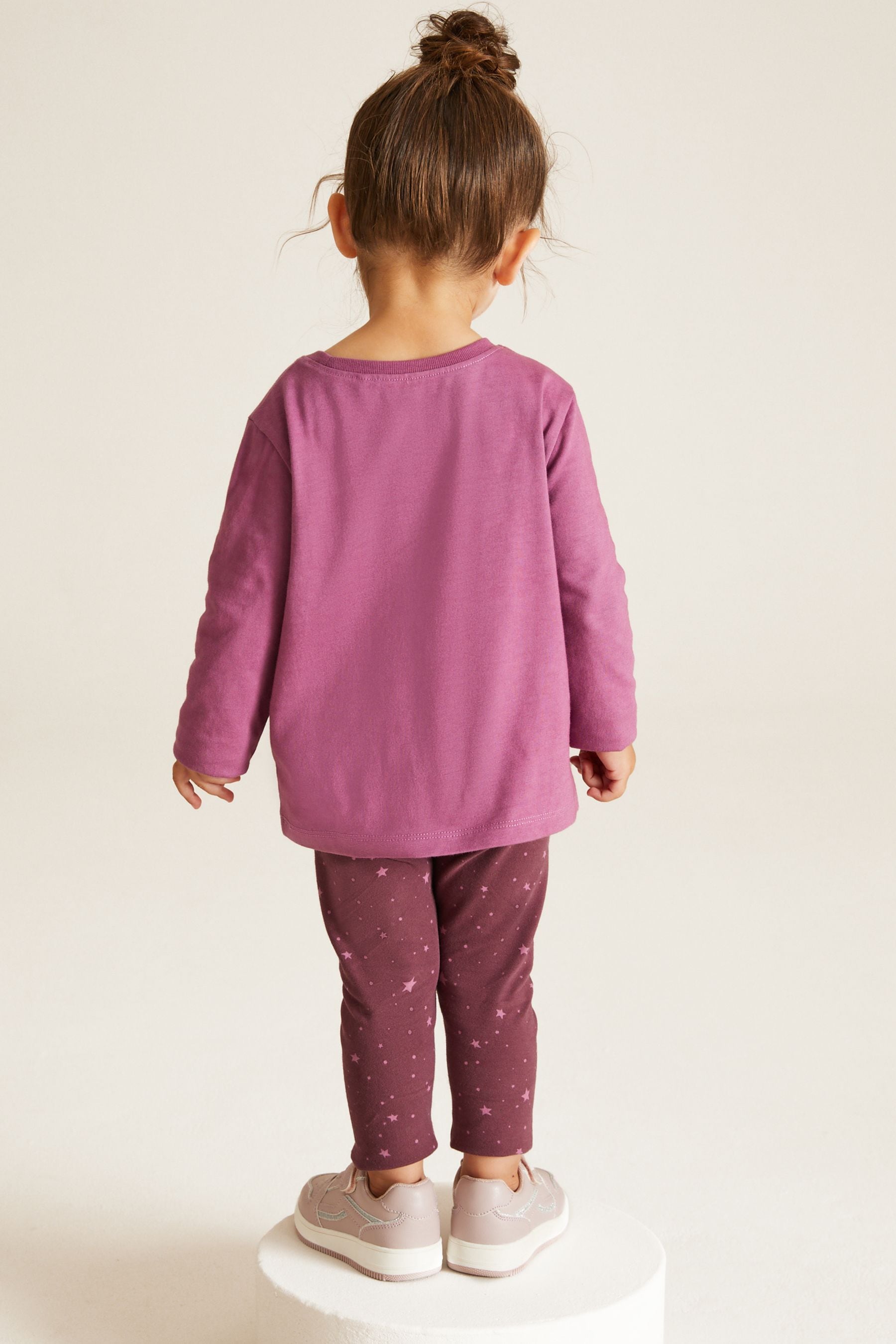 Purple Long Sleeve T-Shirt and Legging Set (3mths-7yrs)