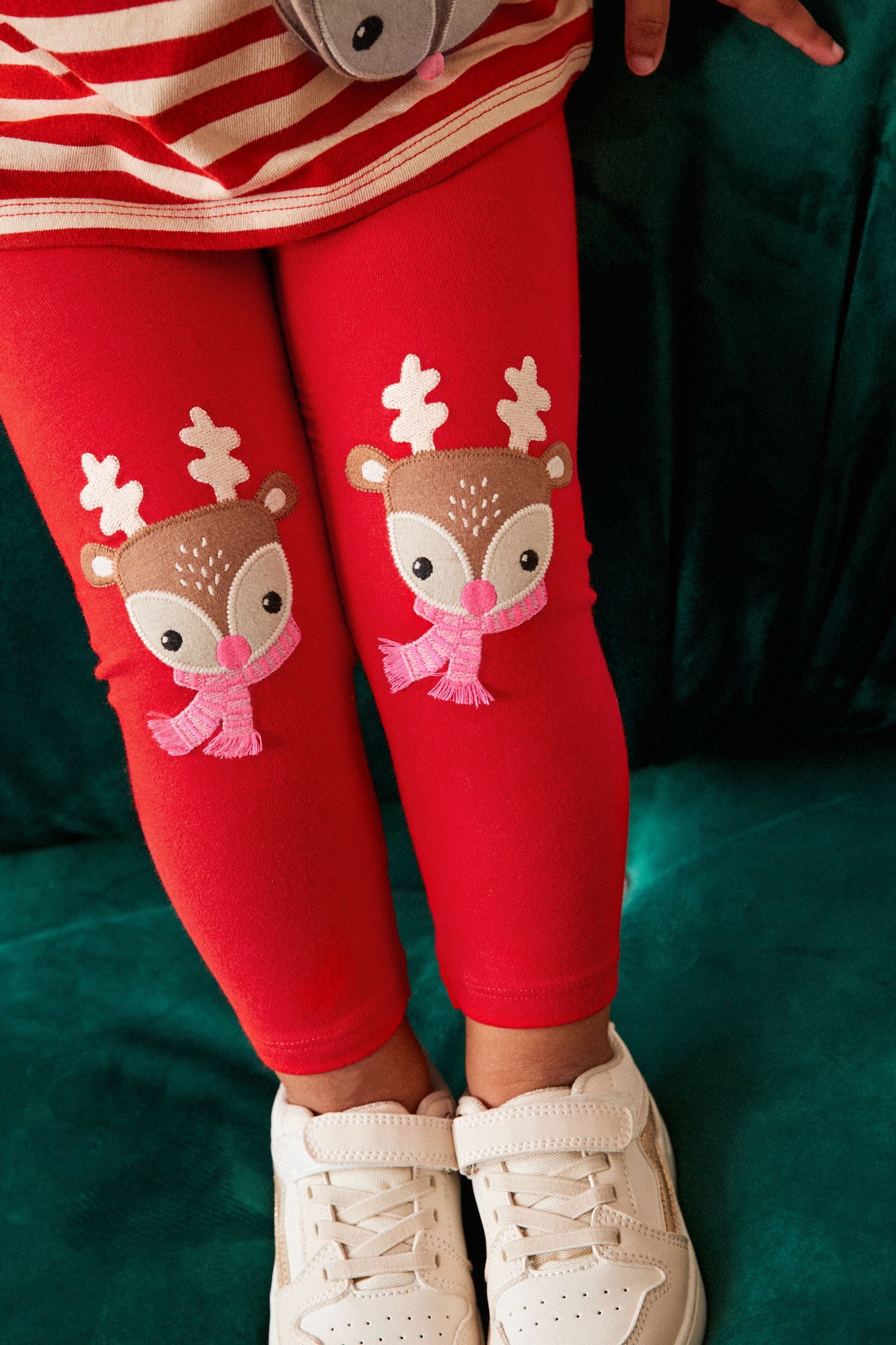 Red Christmas Top & Leggings Set (3mths-7yrs)