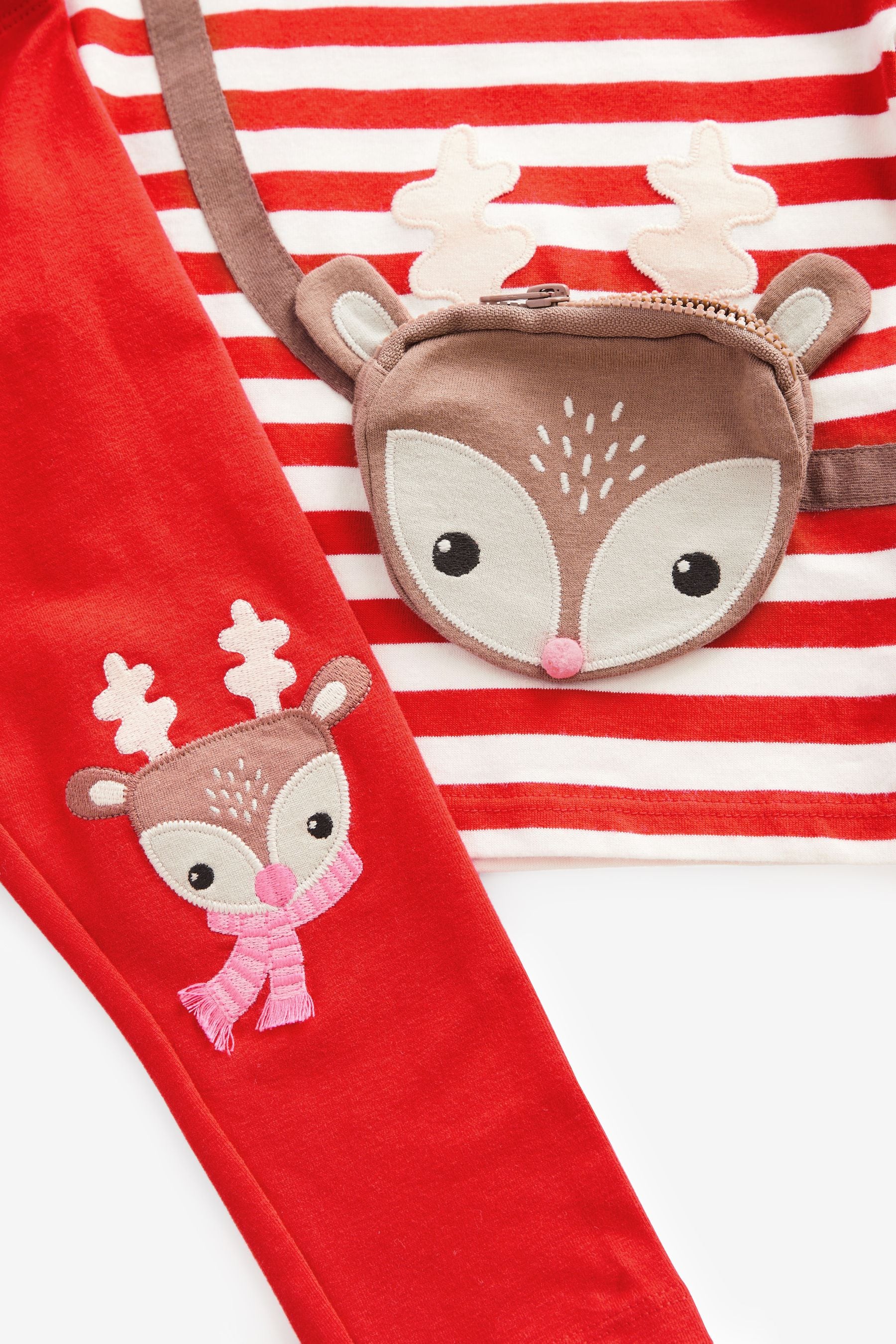 Red Christmas Top & Leggings Set (3mths-7yrs)