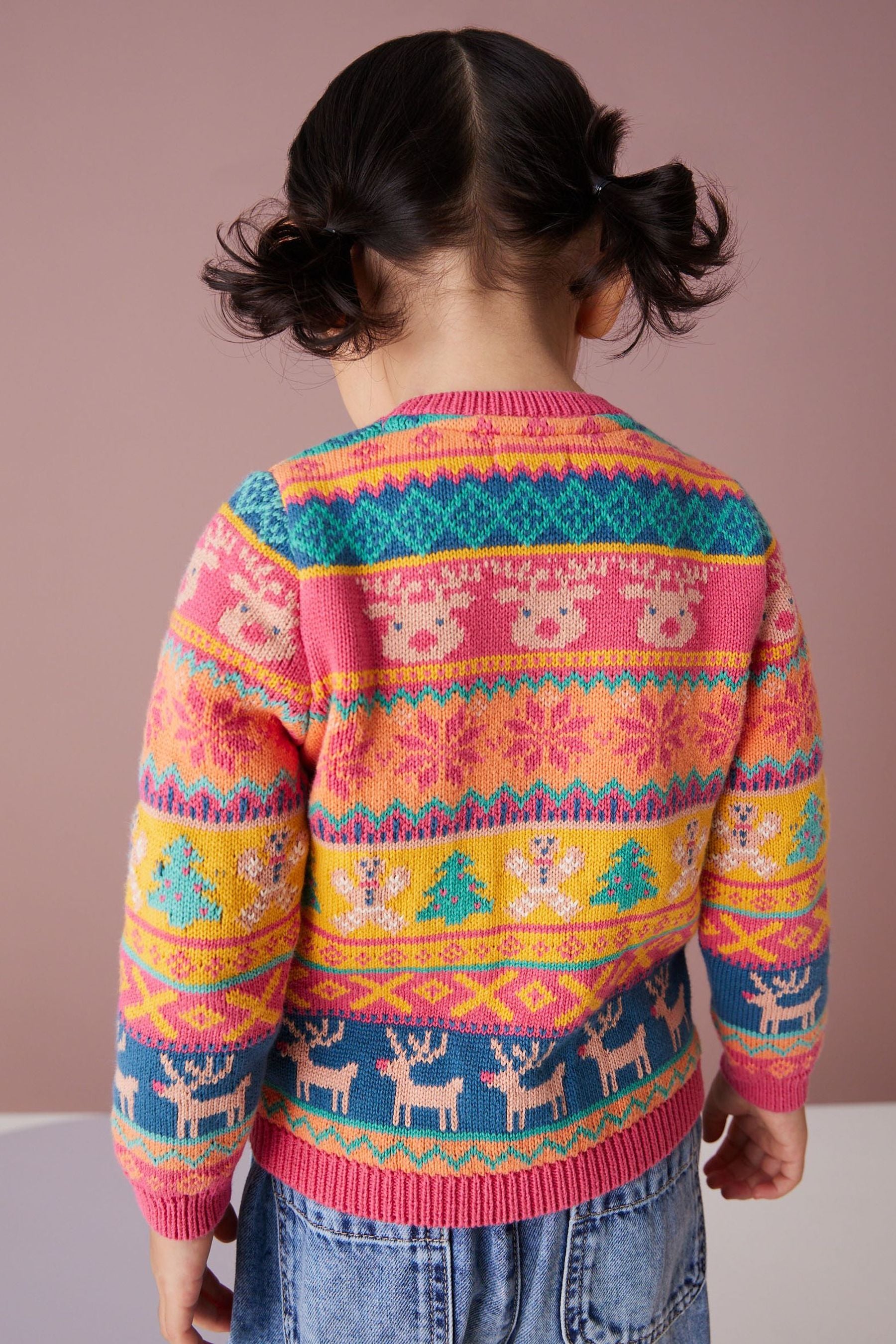 Pink Christmas Cardigan (3mths-7yrs)