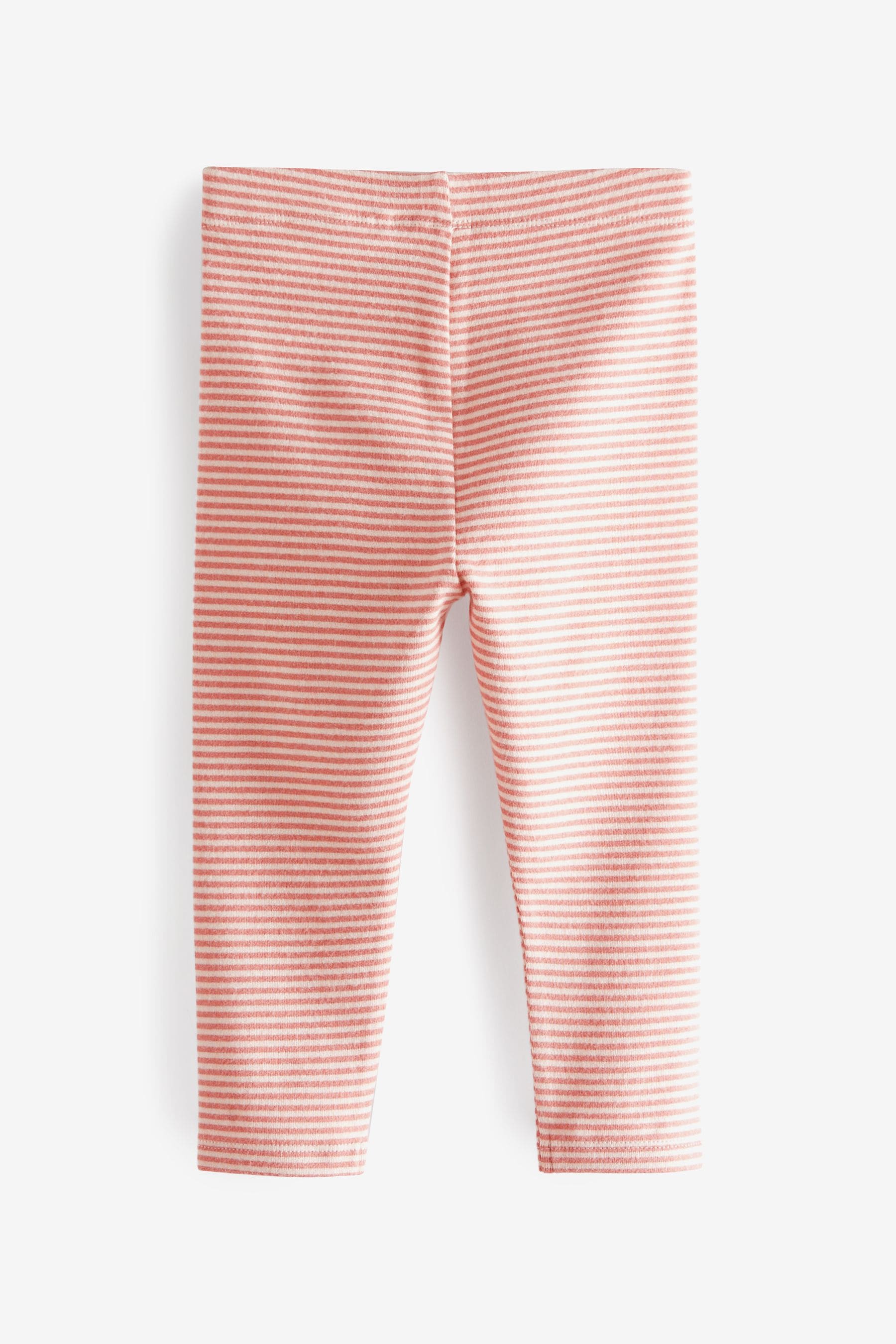 Mid Pink Stripe Soft Touch Leggings (3mths-7yrs)