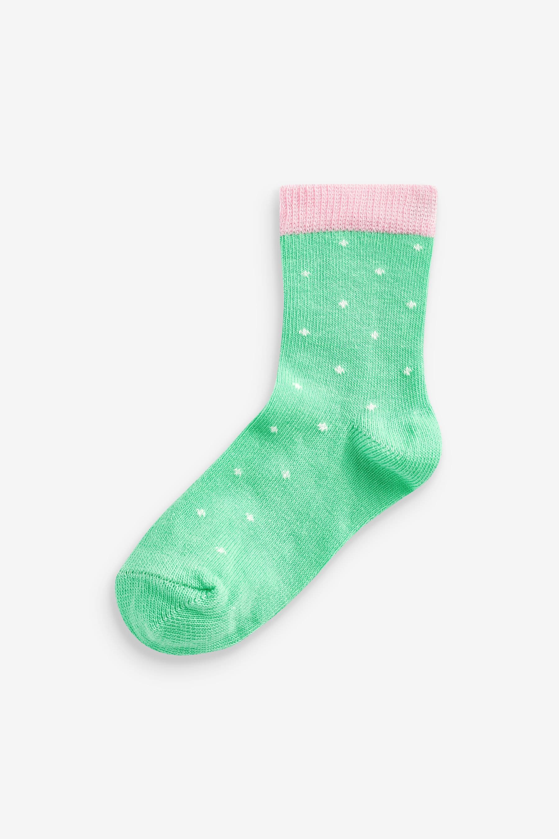 Bright 10 Pack Rainbow Unicorn Cotton Rich Ankle Socks