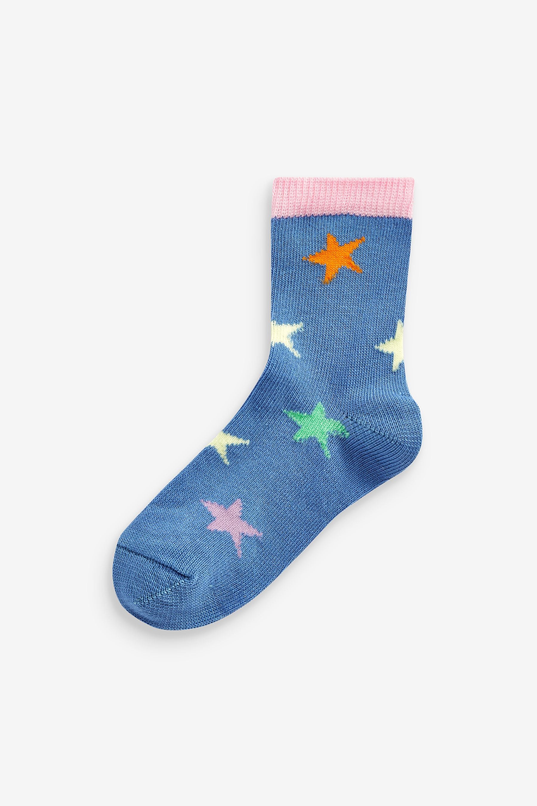 Bright 10 Pack Rainbow Unicorn Cotton Rich Ankle Socks