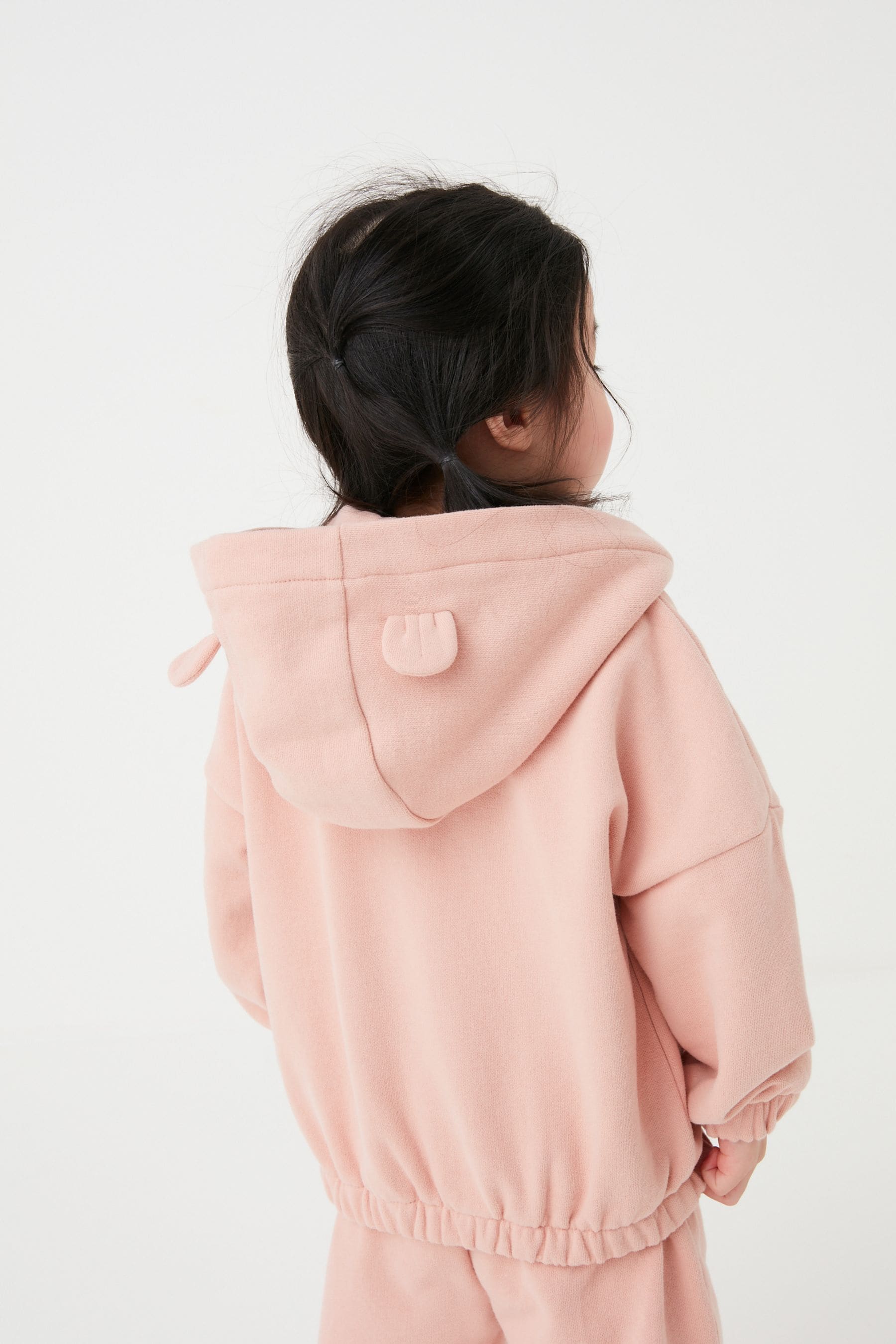 Pale Pink Zip Through Hoodie (3mths-7yrs)