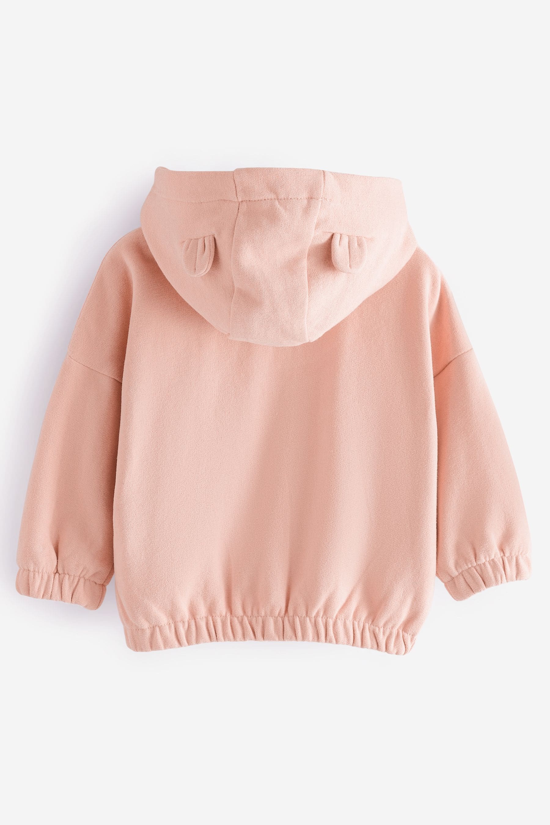 Pale Pink Zip Through Hoodie (3mths-7yrs)