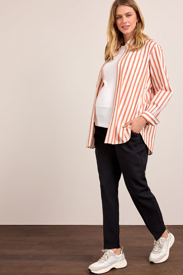 Black Maternity Tapered Trousers