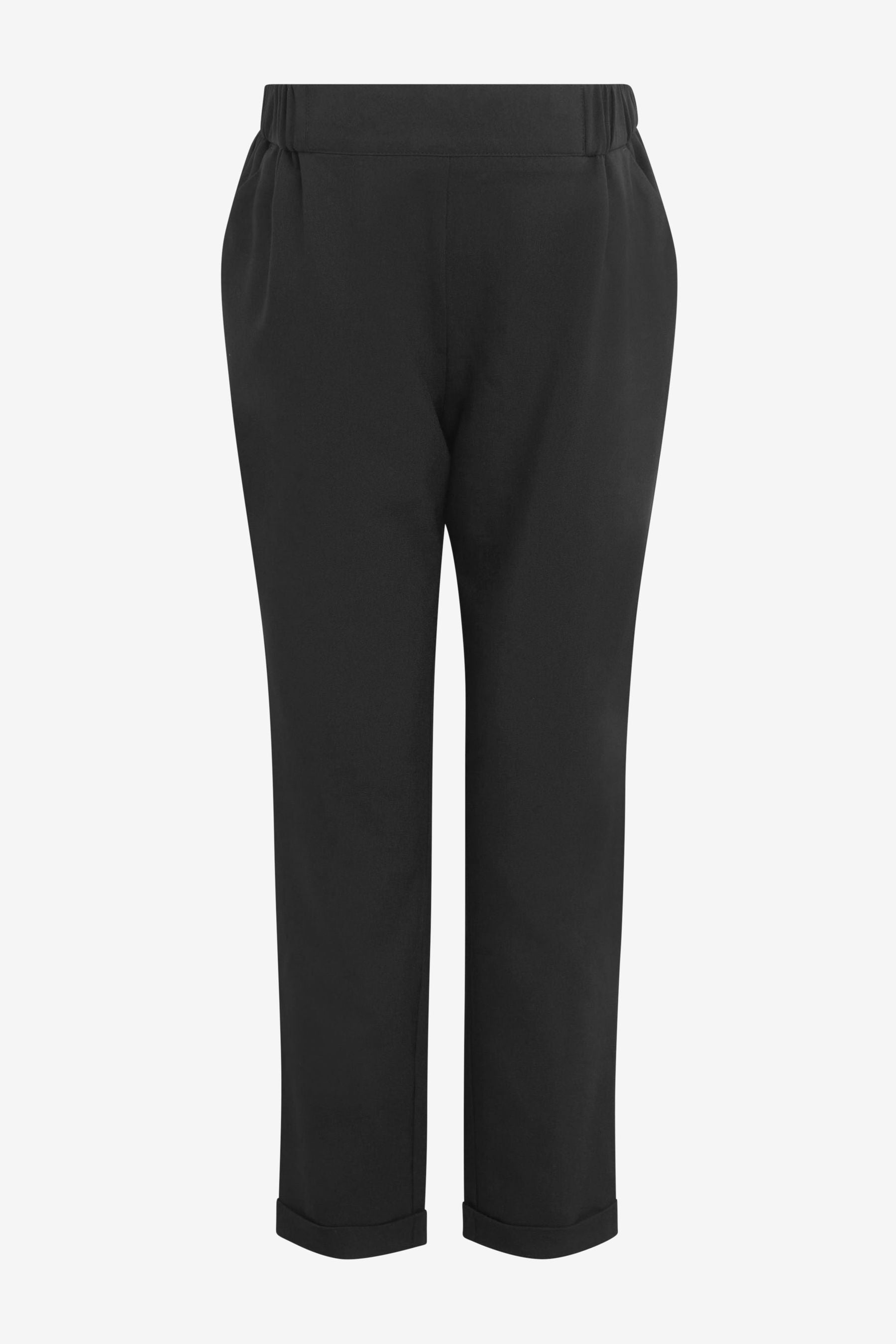 Black Maternity Tapered Trousers