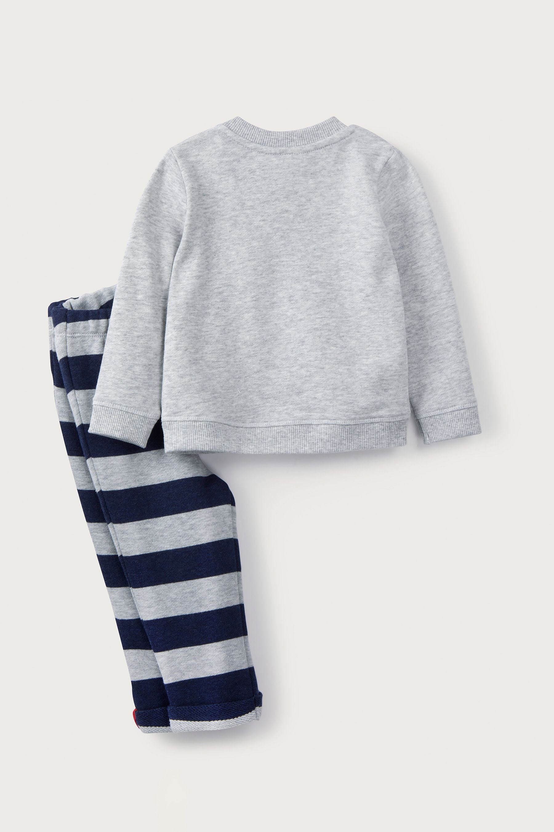 The White Company Baby White Sweatshirt and Joggers Set