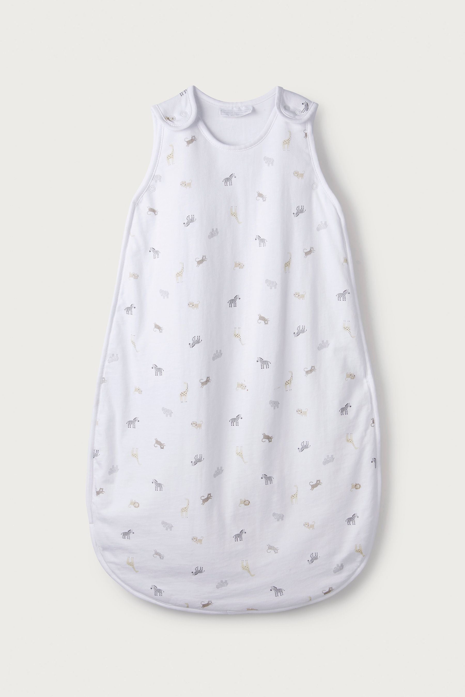 White The White Company White Safari Print 1 Tog Sleeping Bag