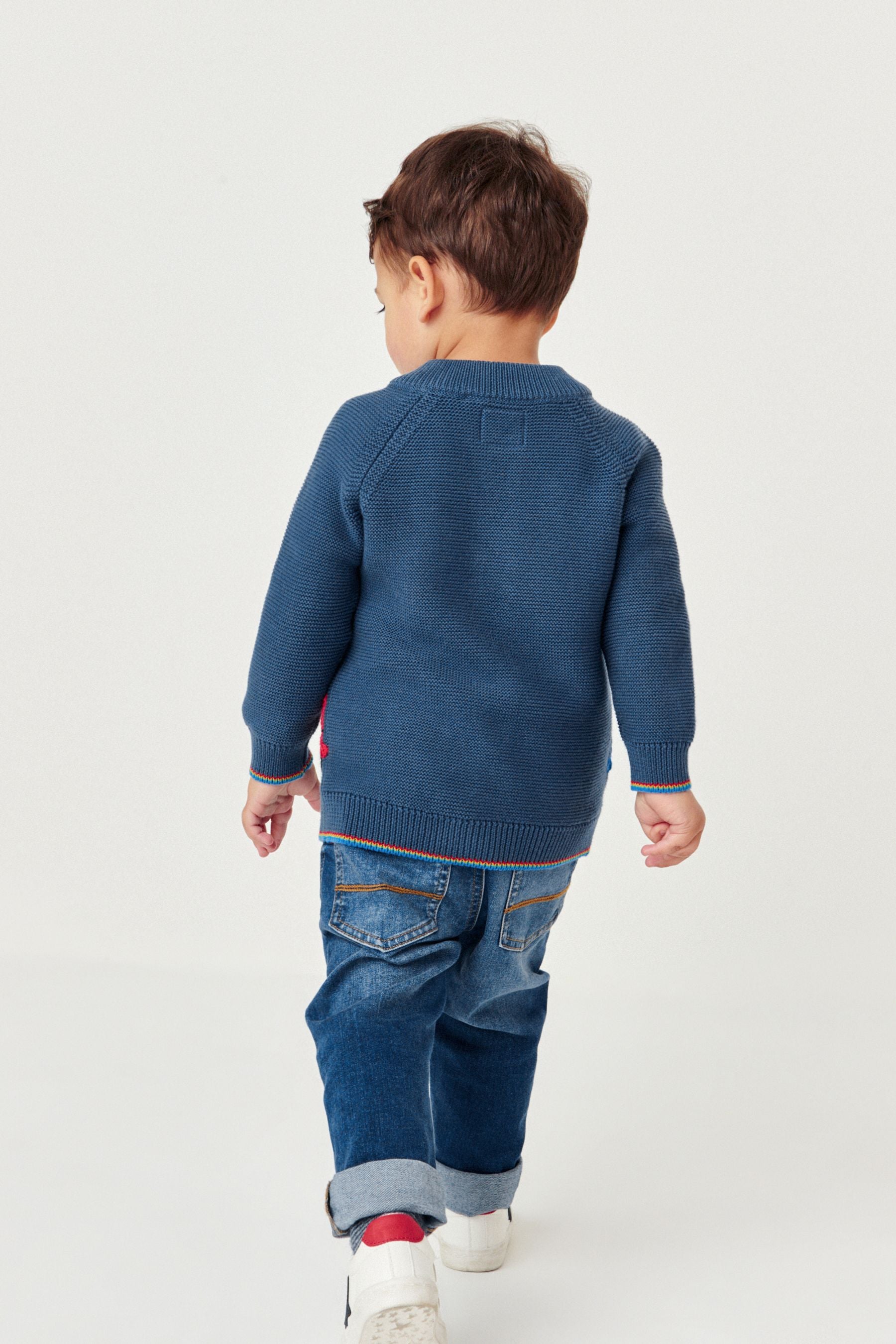 Navy Blue Character Cardigan (3mths-7yrs)