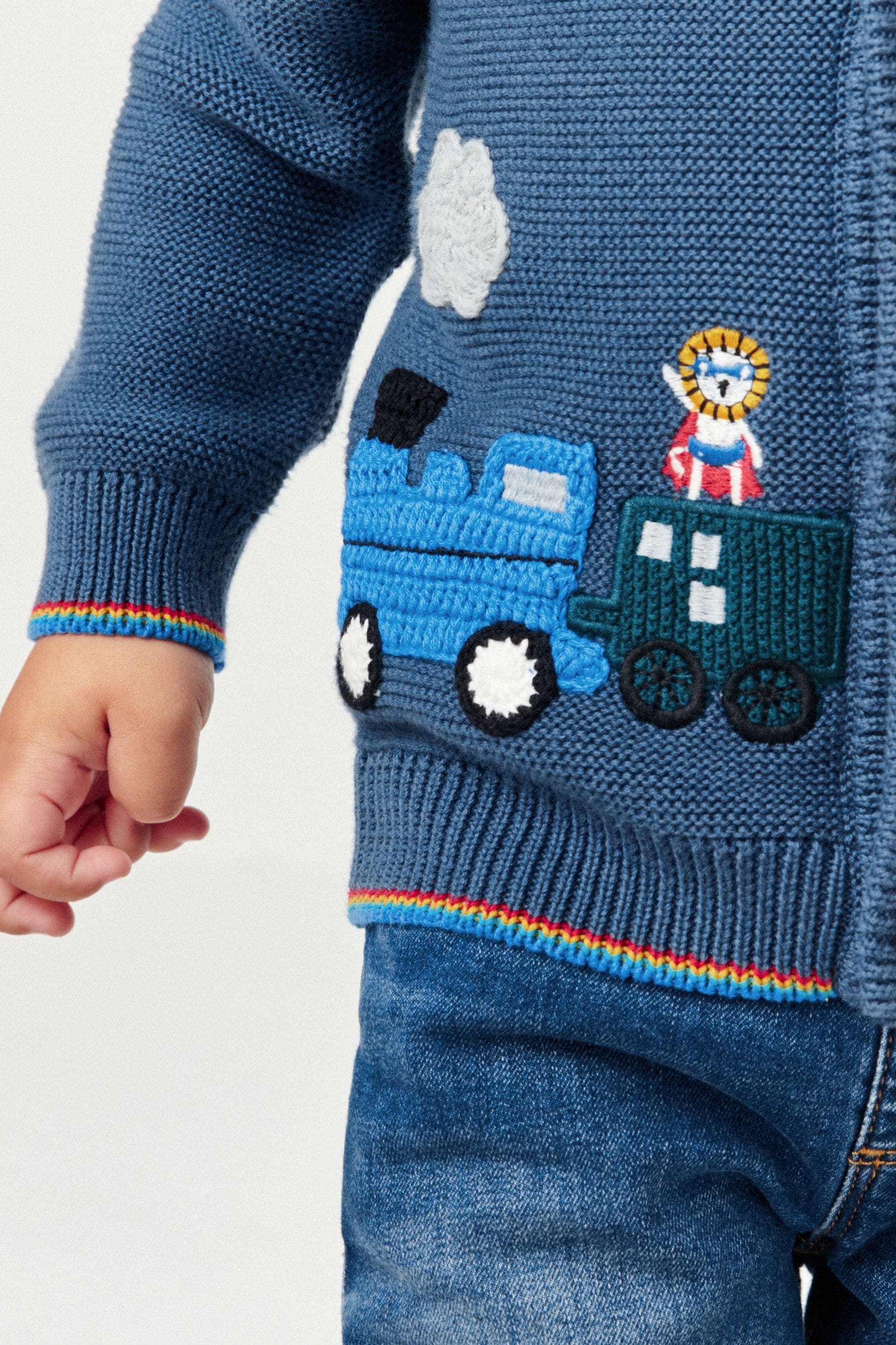 Navy Blue Character Cardigan (3mths-7yrs)