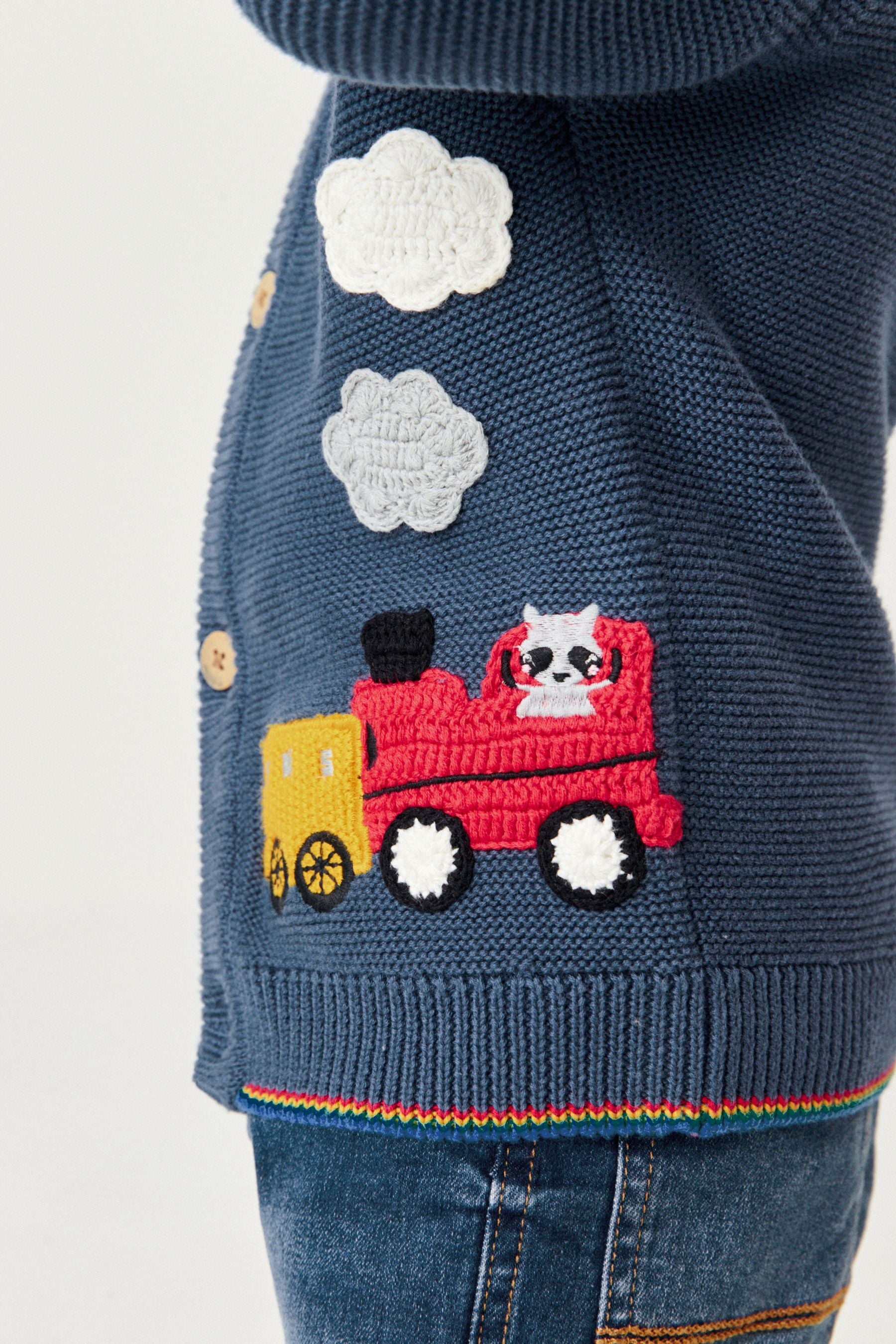 Navy Blue Character Cardigan (3mths-7yrs)