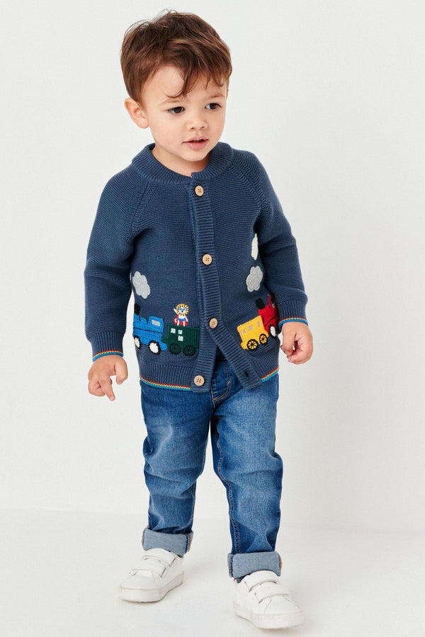 Navy Blue Character Cardigan (3mths-7yrs)