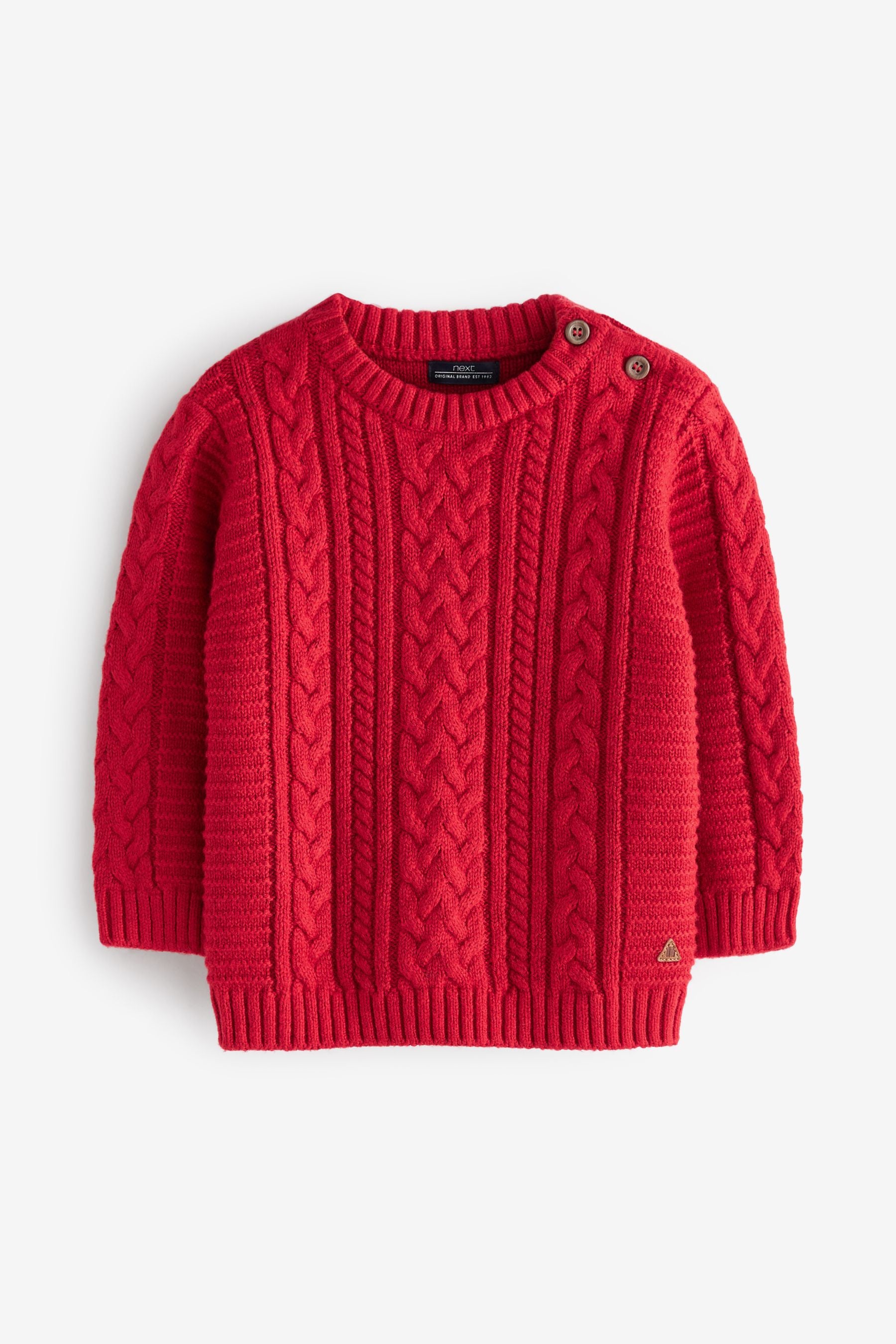 Red Cable Crew Jumper (3mths-7yrs)