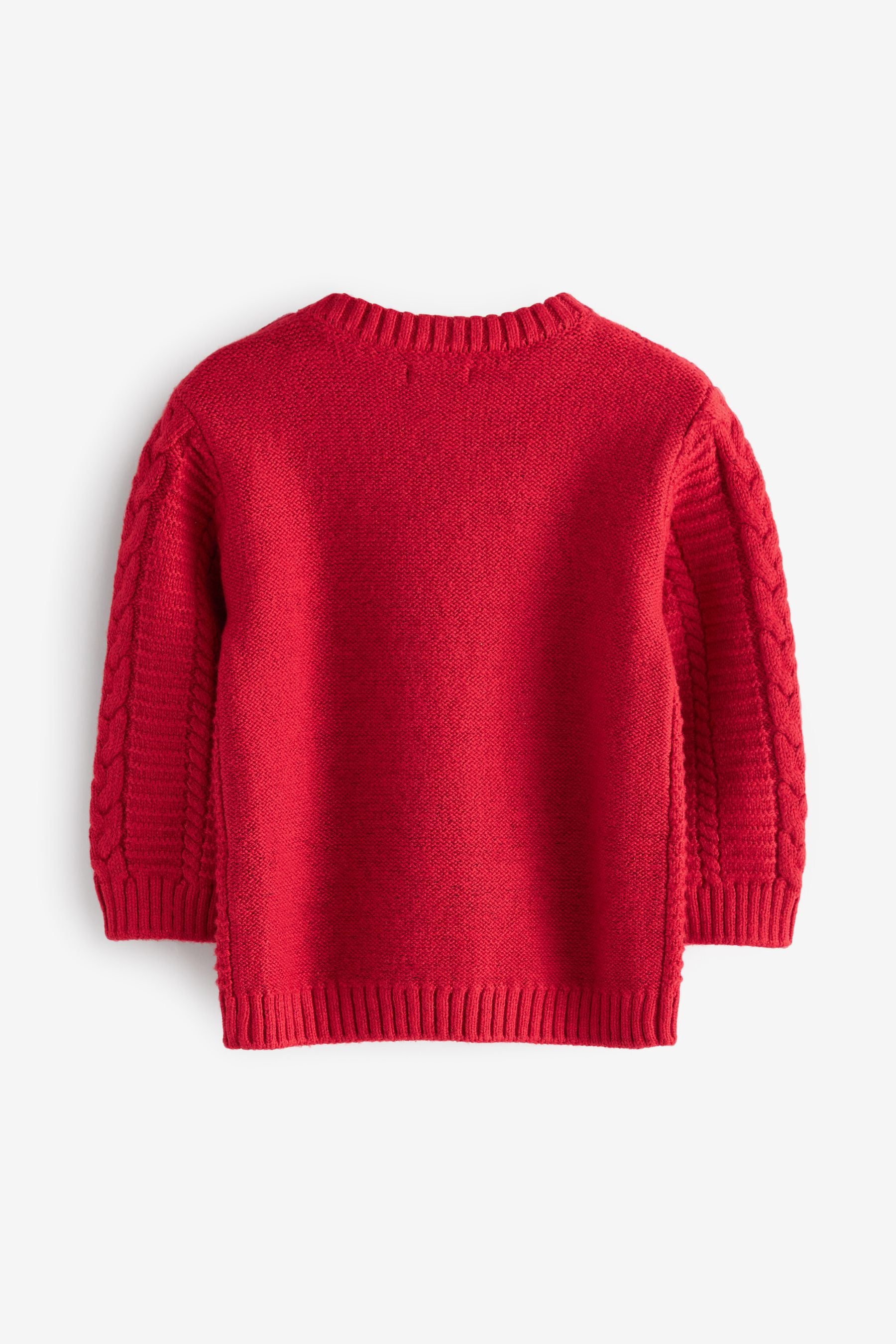 Red Cable Crew Jumper (3mths-7yrs)