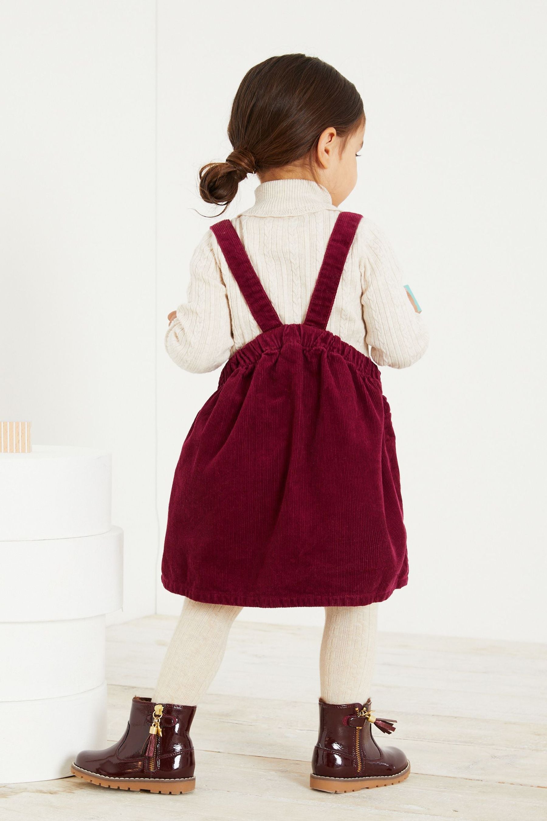 Raspberry Pink Cord Pinafore (3mths-8yrs)