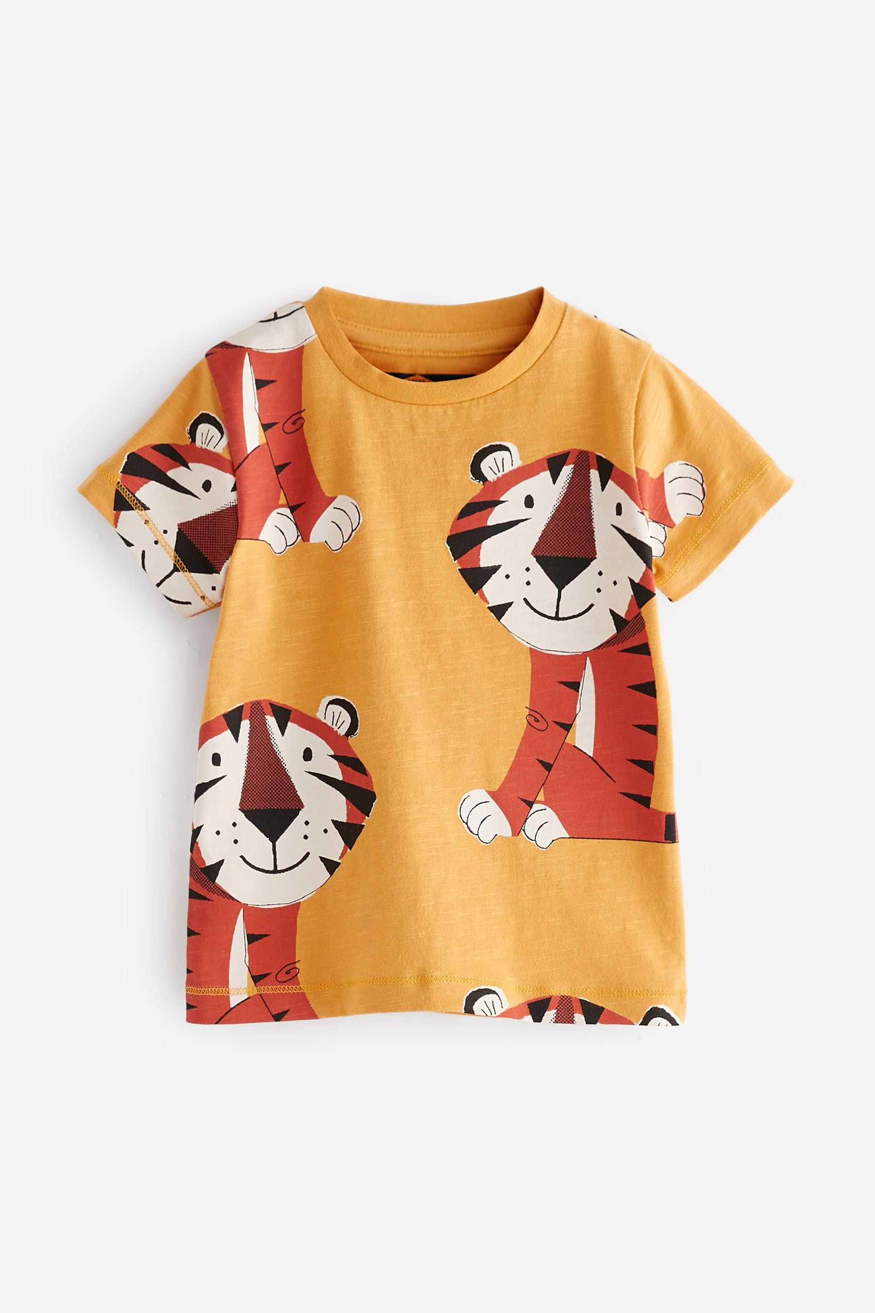 Yellow Tiger All-Over Printed T-Shirt (3mths-7yrs)