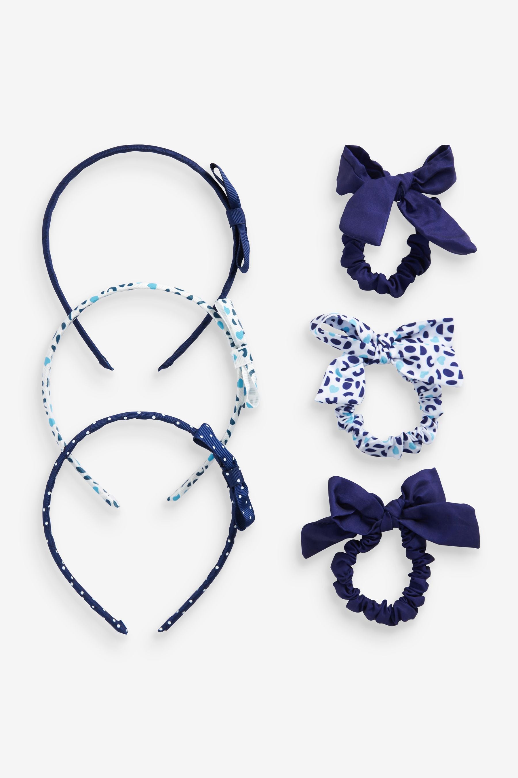 Blue/Navy Back To School Hair Set