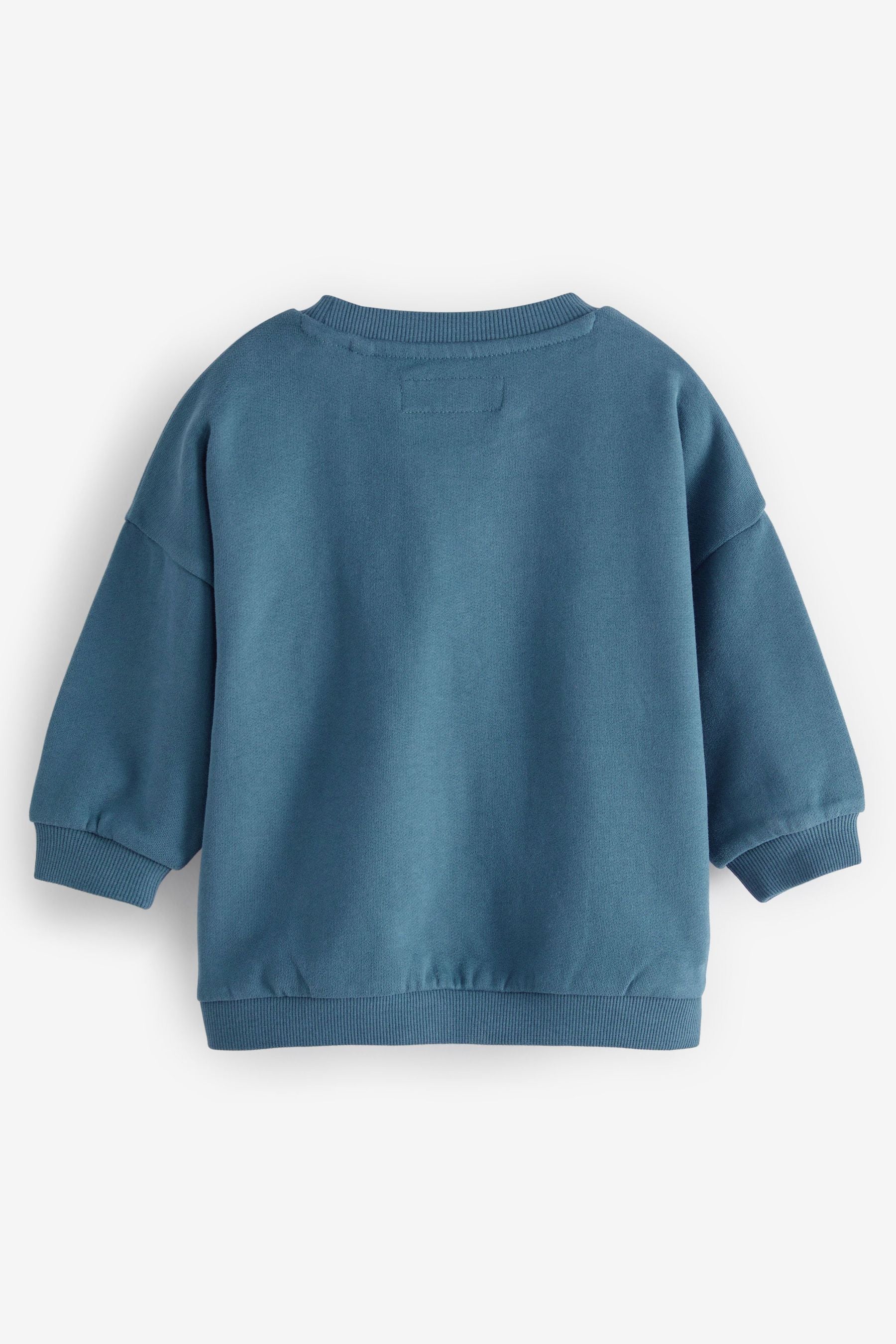 Blue Tiger Pocket Oversized Sweatshirt (3mths-7yrs)