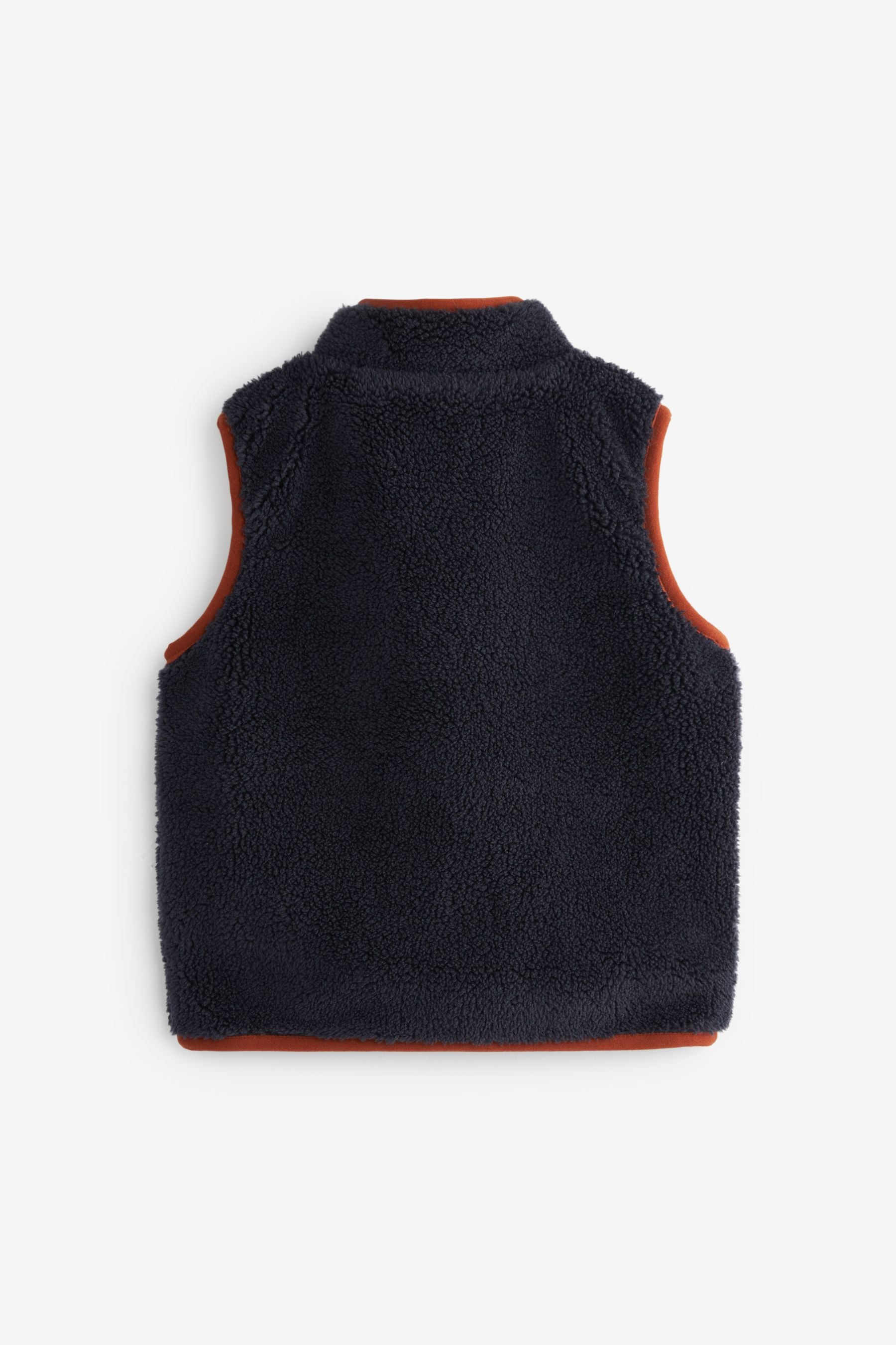 Navy Blue Borg Gilet (3mths-7yrs)