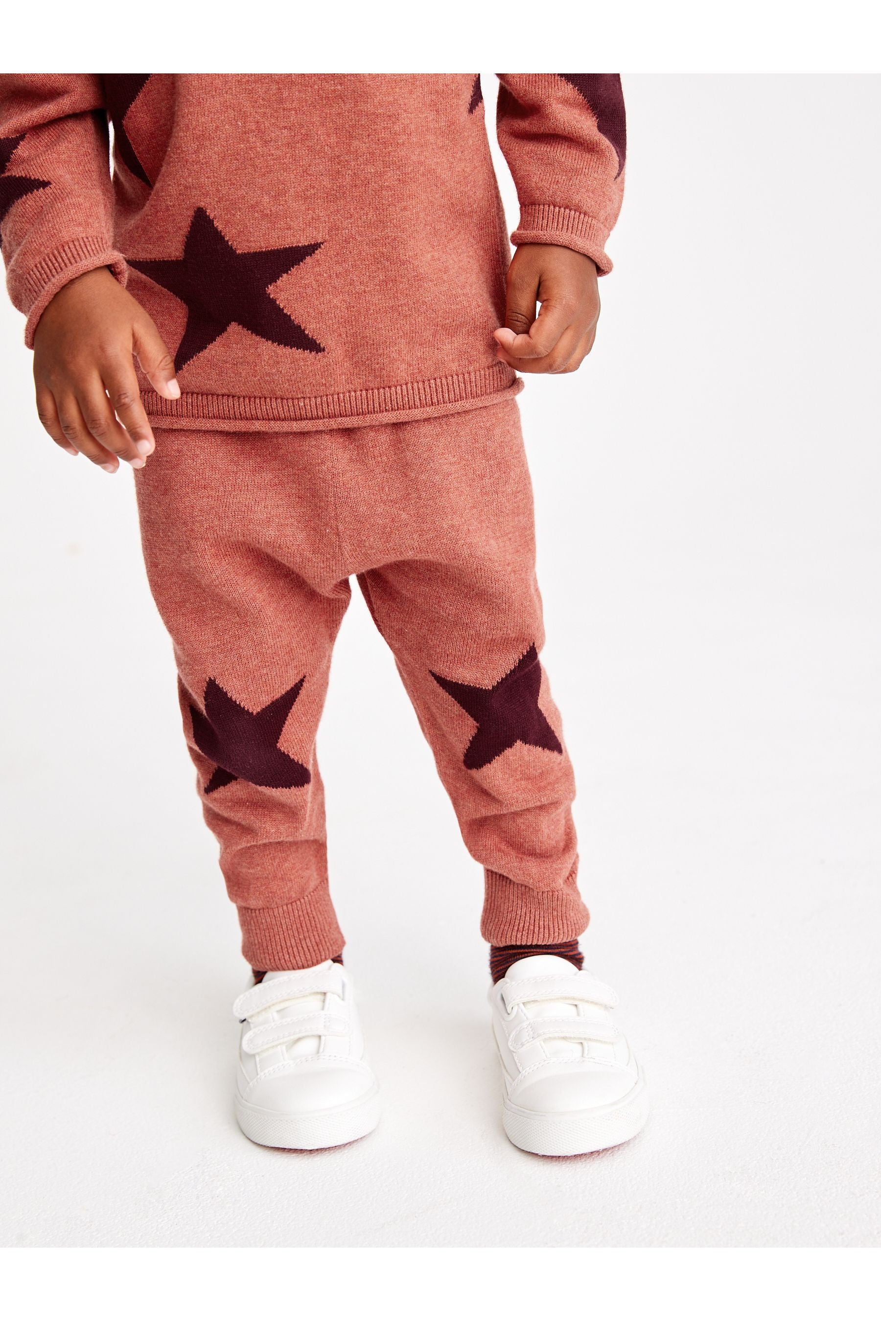 Rust Brown Star Printed Jumper Set (3mths-7yrs)