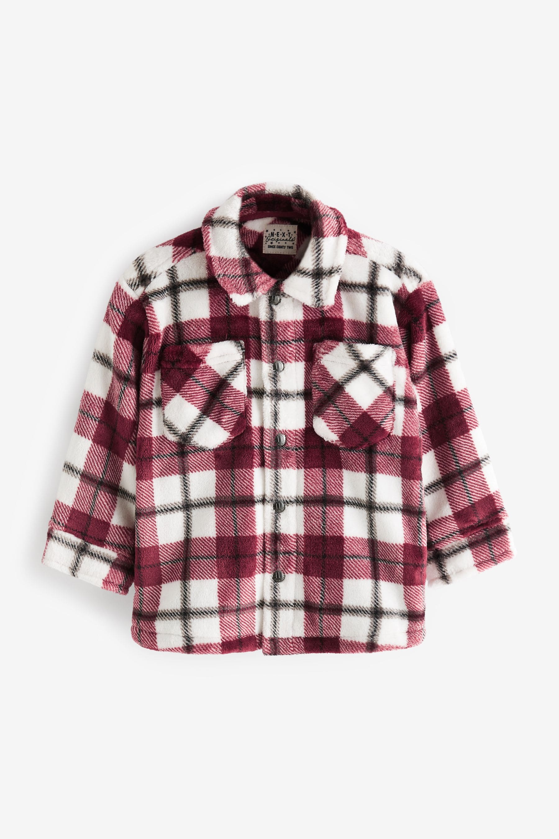 Plum Purple Check Fleece Shirt (3mths-7yrs)