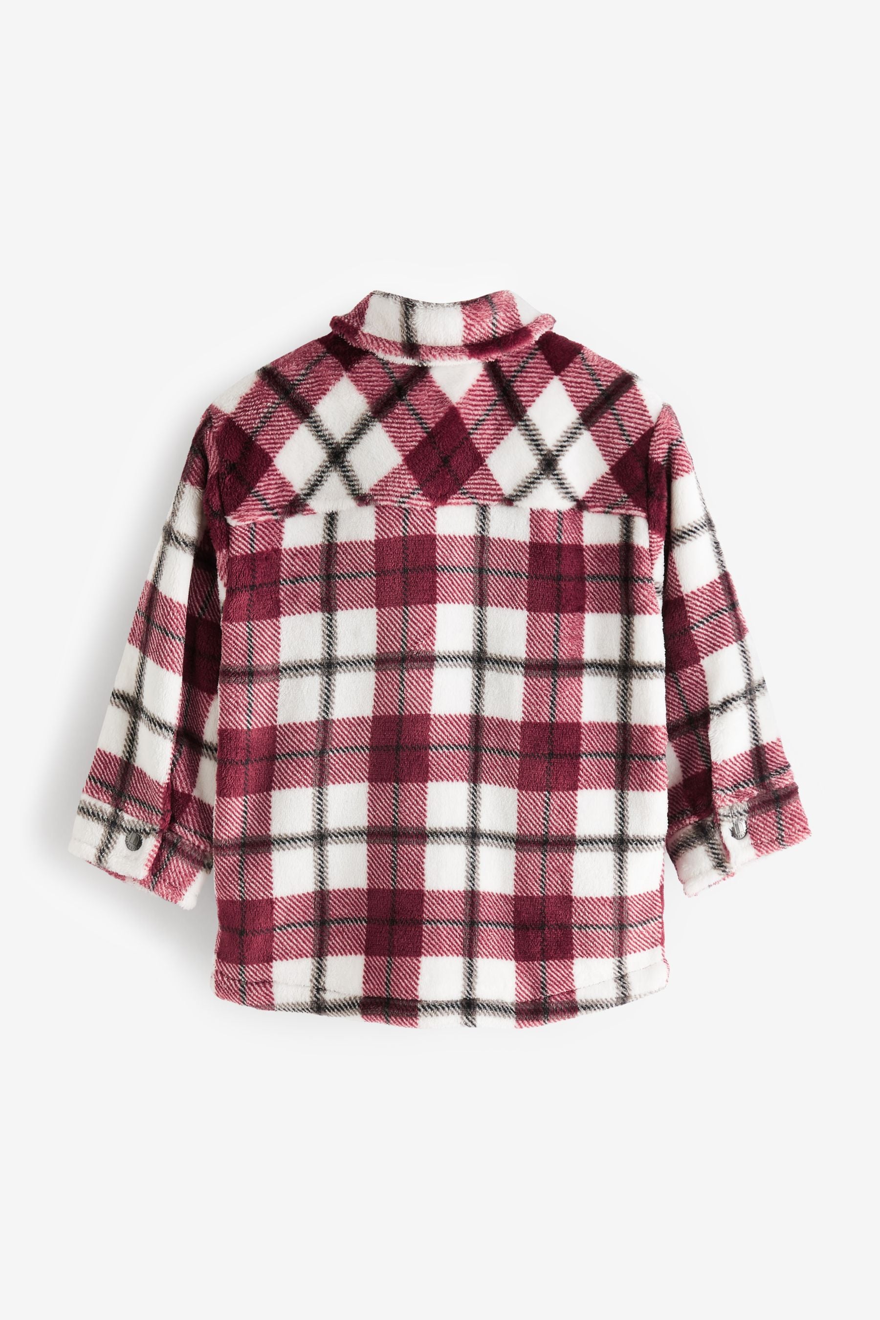 Plum Purple Check Fleece Shirt (3mths-7yrs)