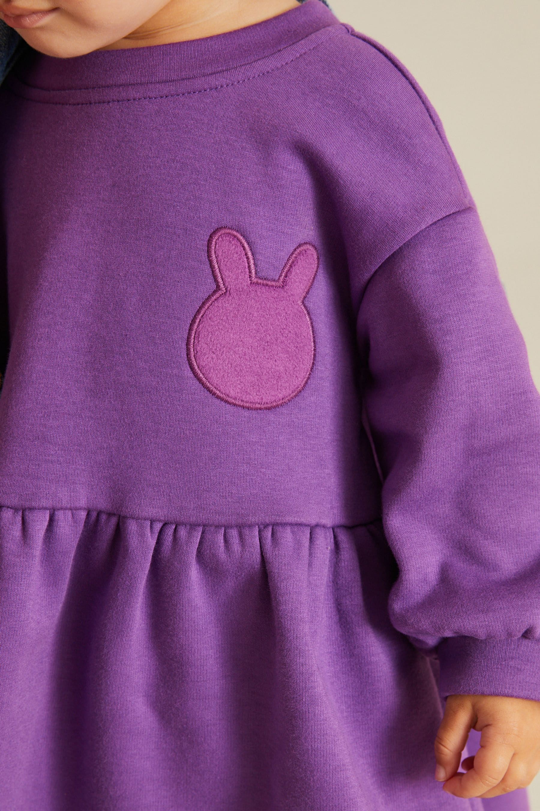 Purple Cosy Sweat Dress (3mths-7yrs)