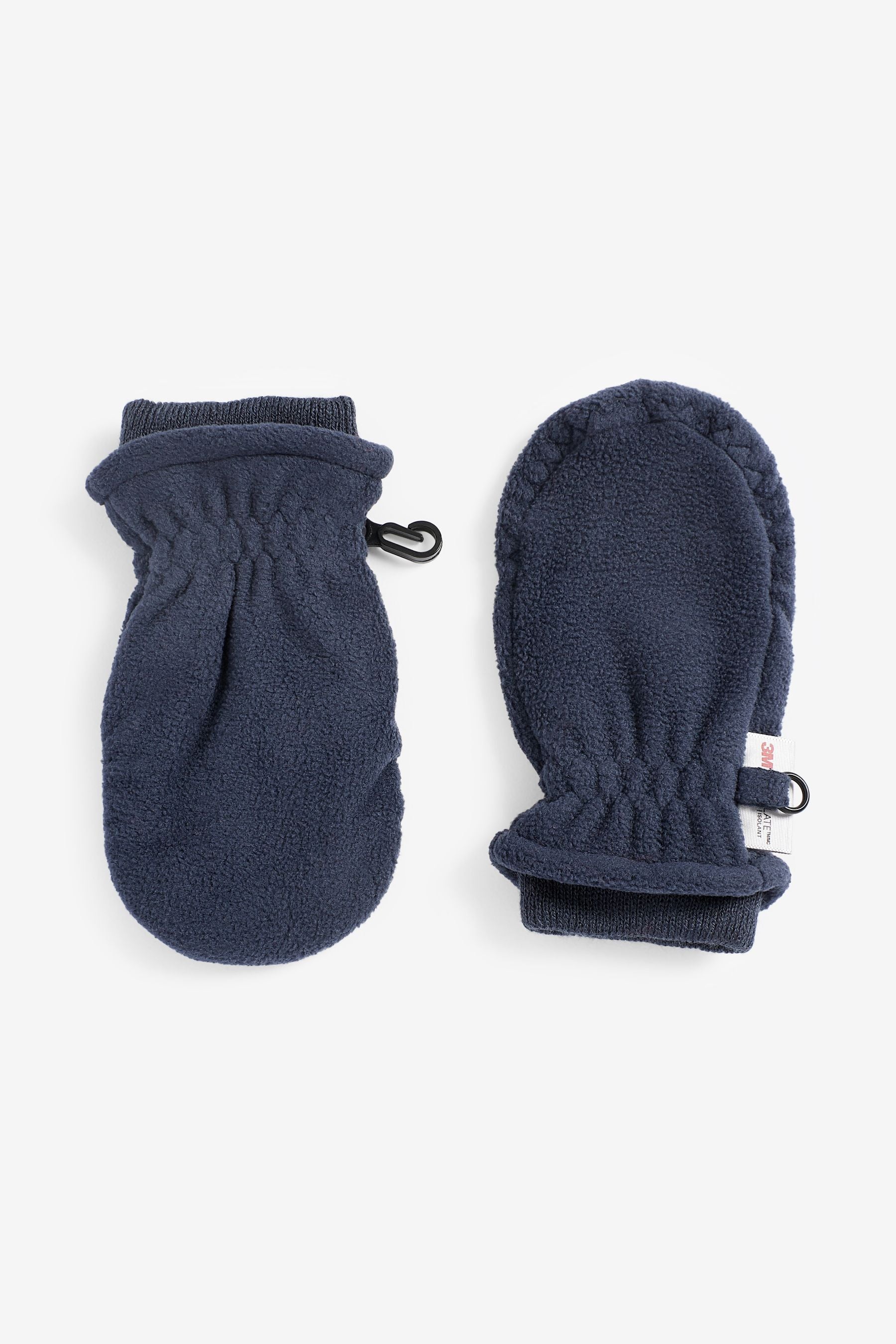 Navy Blue/Pink 2 Pack Thermal Fleece Mitts (3mths-6yrs)