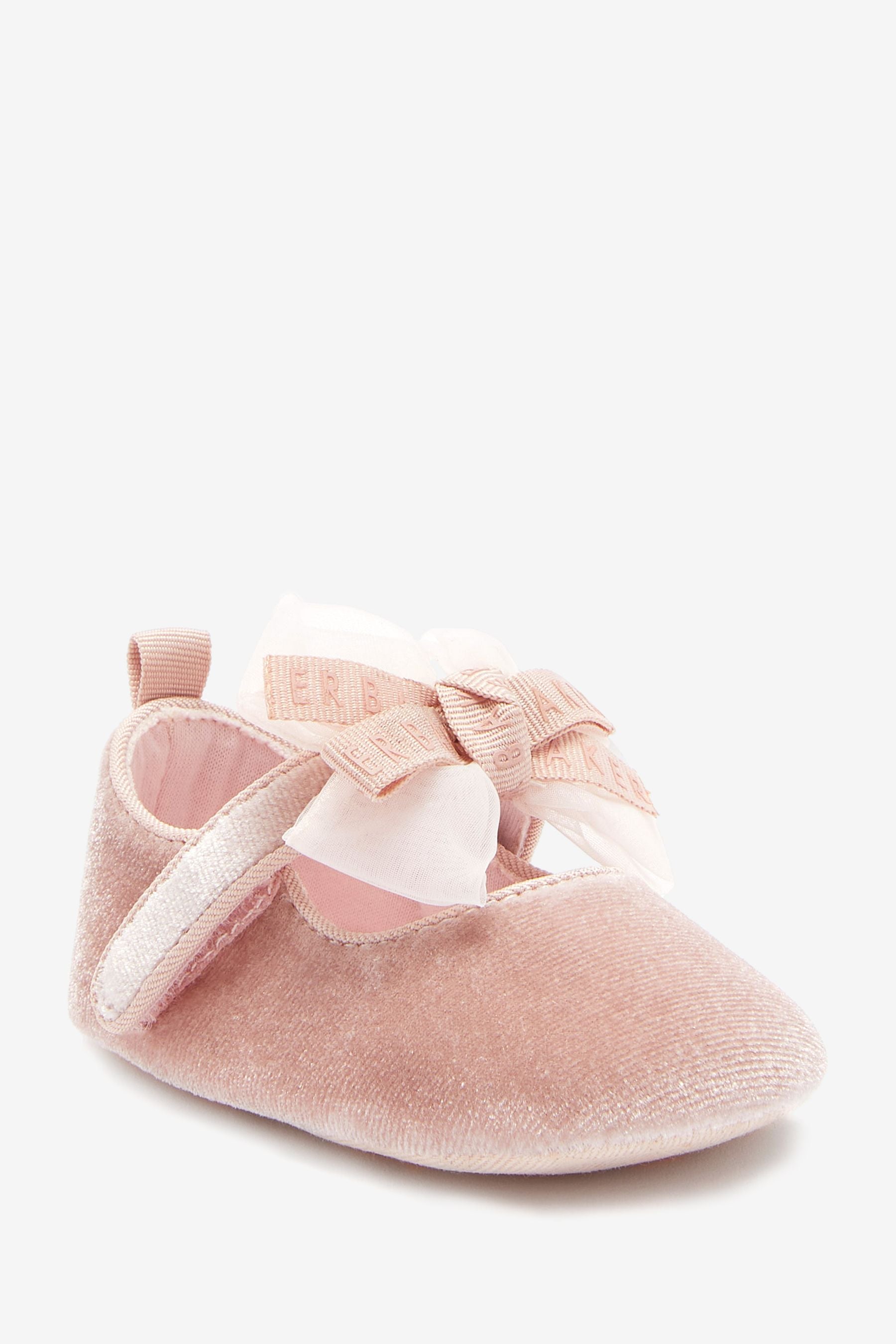 White Baker by Ted Baker Pink Velvet Mary Jane Shoe Padders