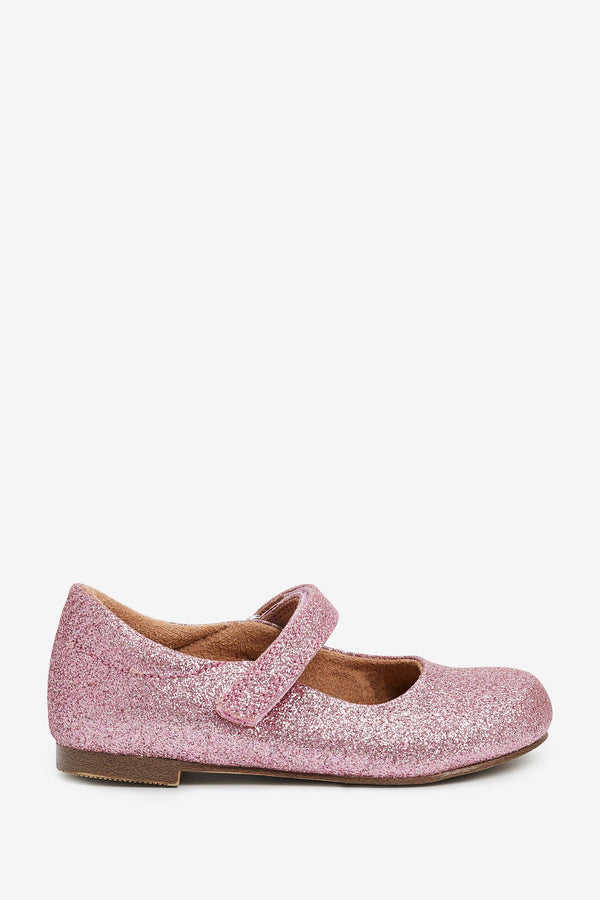 Pink Glitter Mary Jane Occasion Shoes