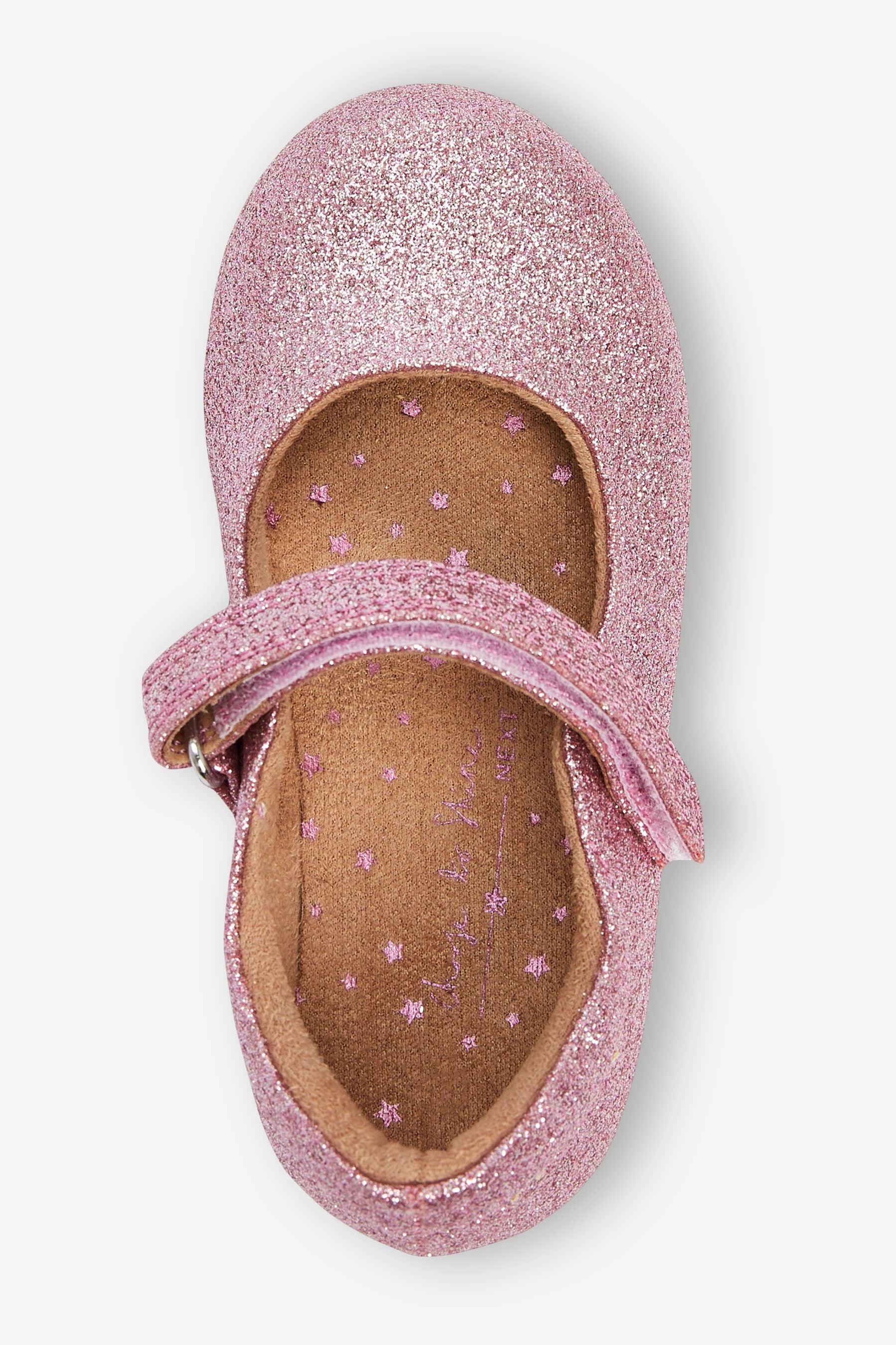 Pink Glitter Mary Jane Occasion Shoes