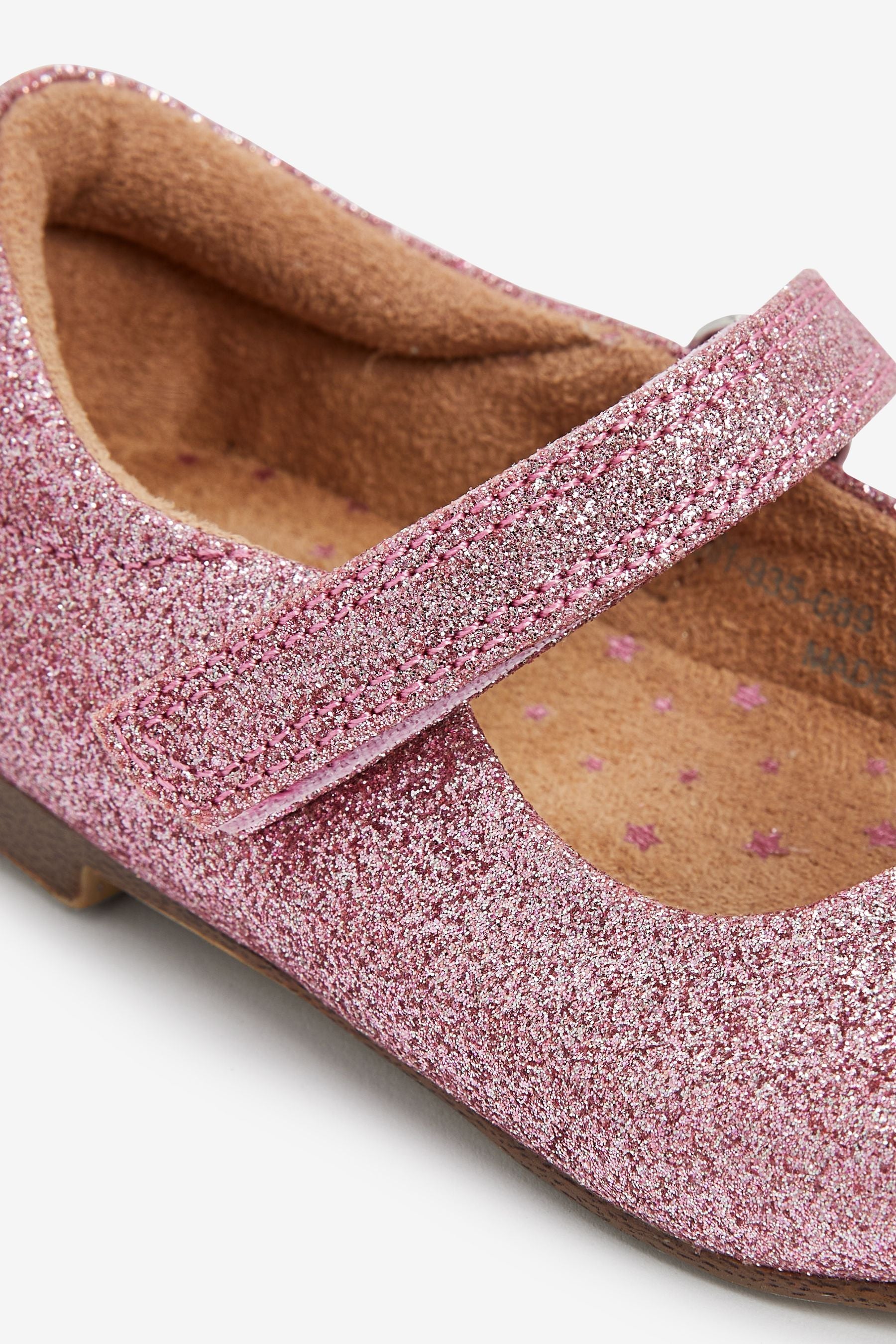 Pink Glitter Mary Jane Occasion Shoes