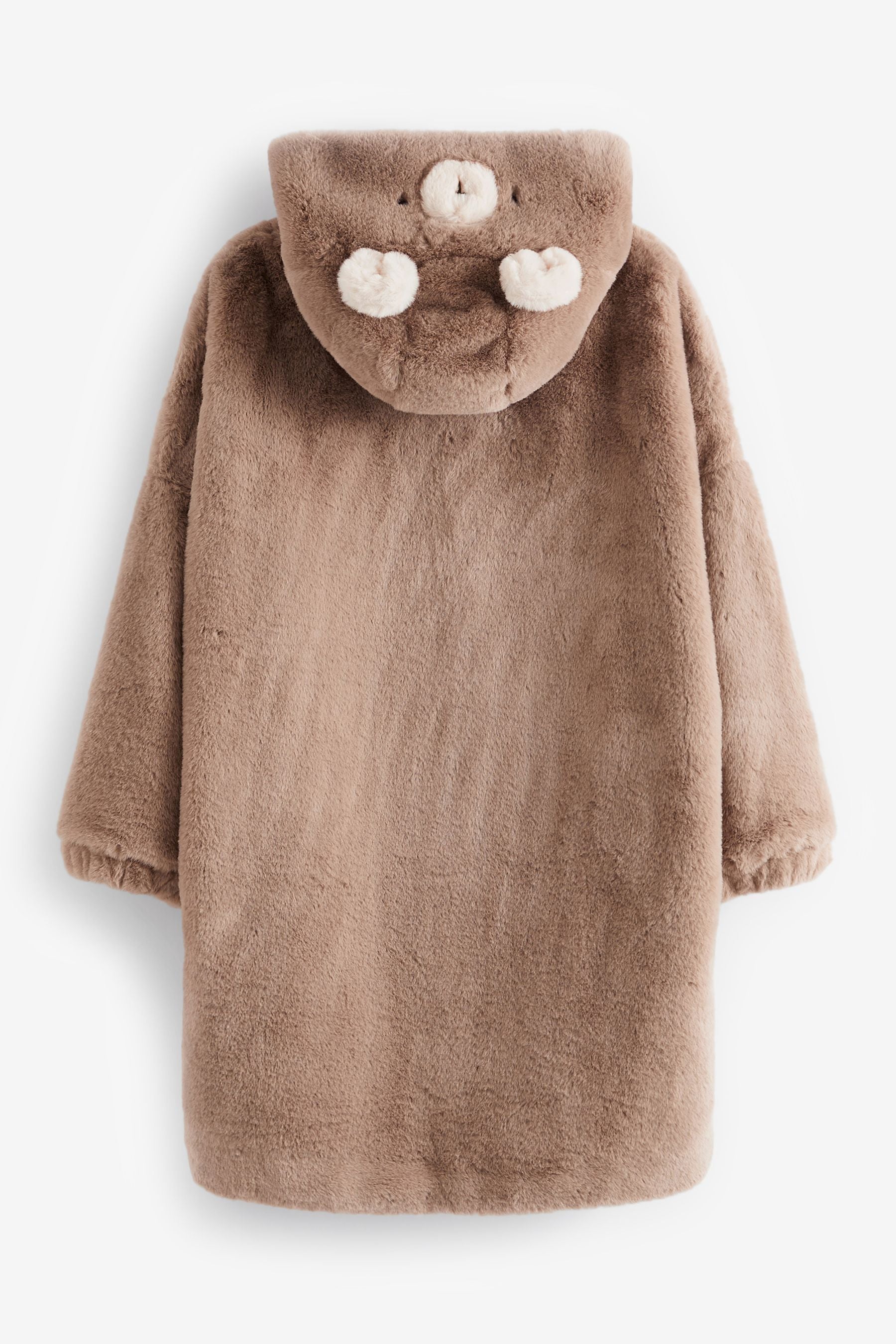 Brown Bear Soft Touch Fleece Blanket Hoodie (3-10yrs)