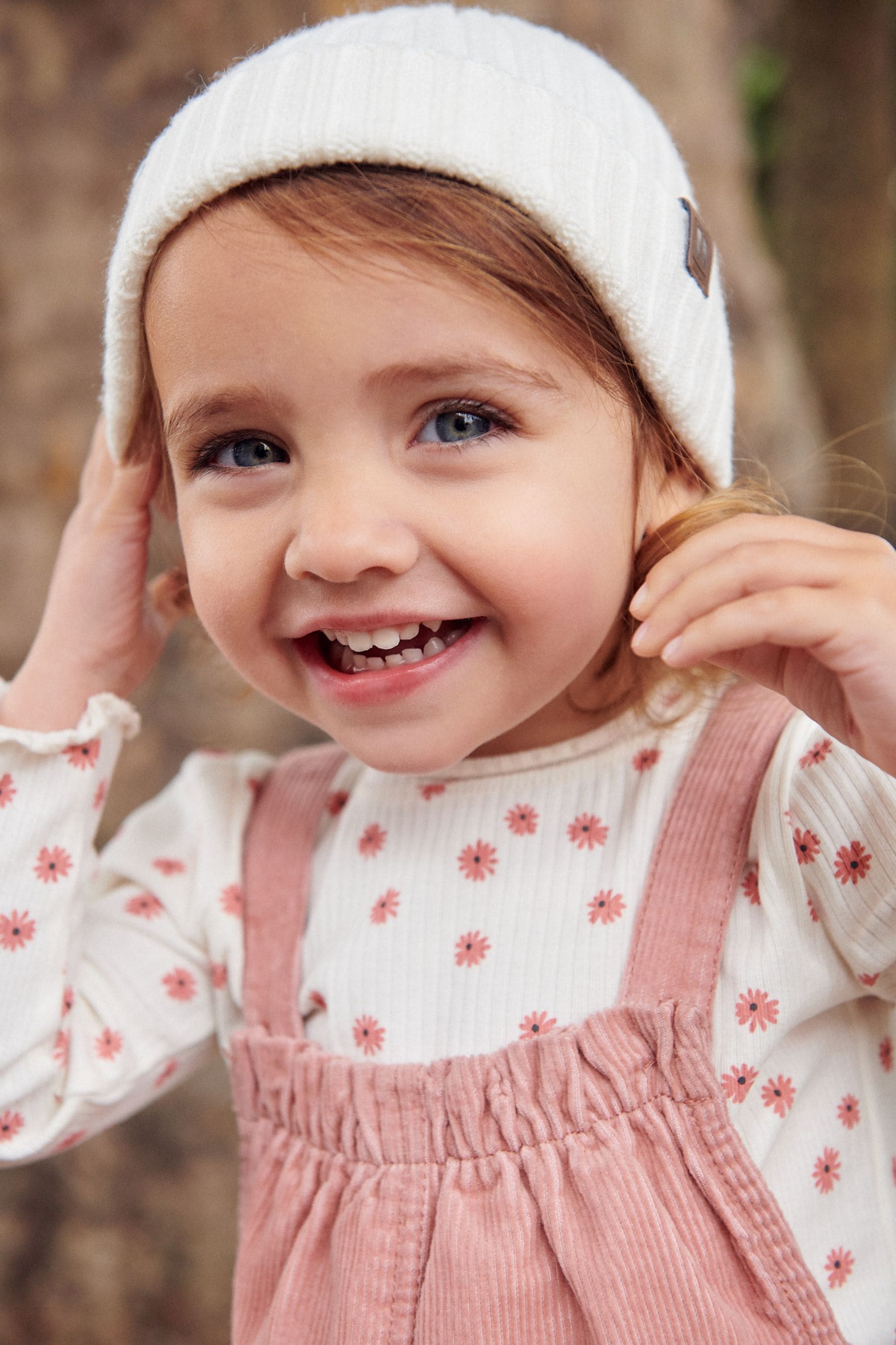 Pink Cord Dungaree 3 Piece Set (3mths-7yrs)