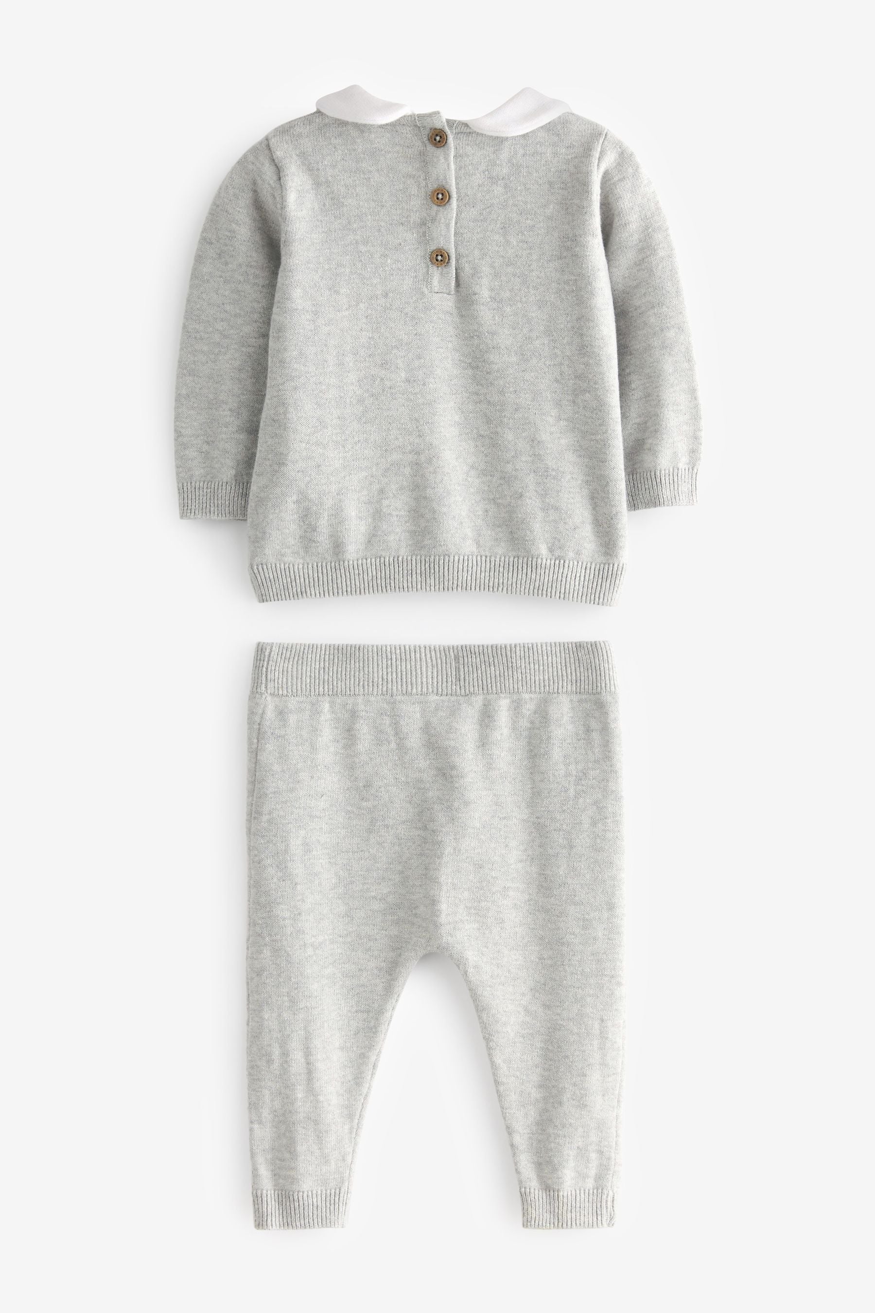 Grey bear Two Piece Baby Knit Set (0mths-2yrs)