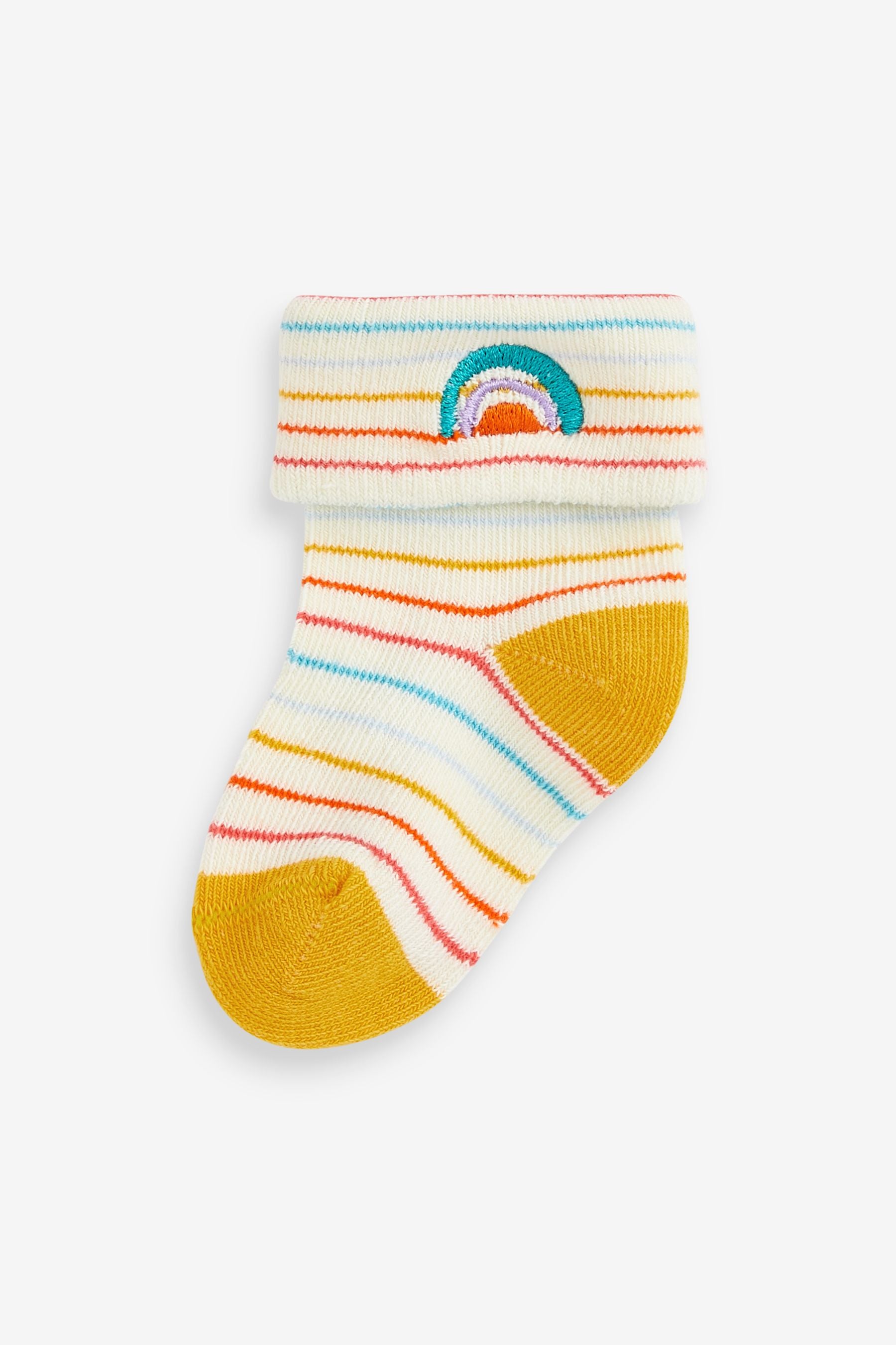 Multi Rainbow Baby Socks 3 Pack (0-12mths)