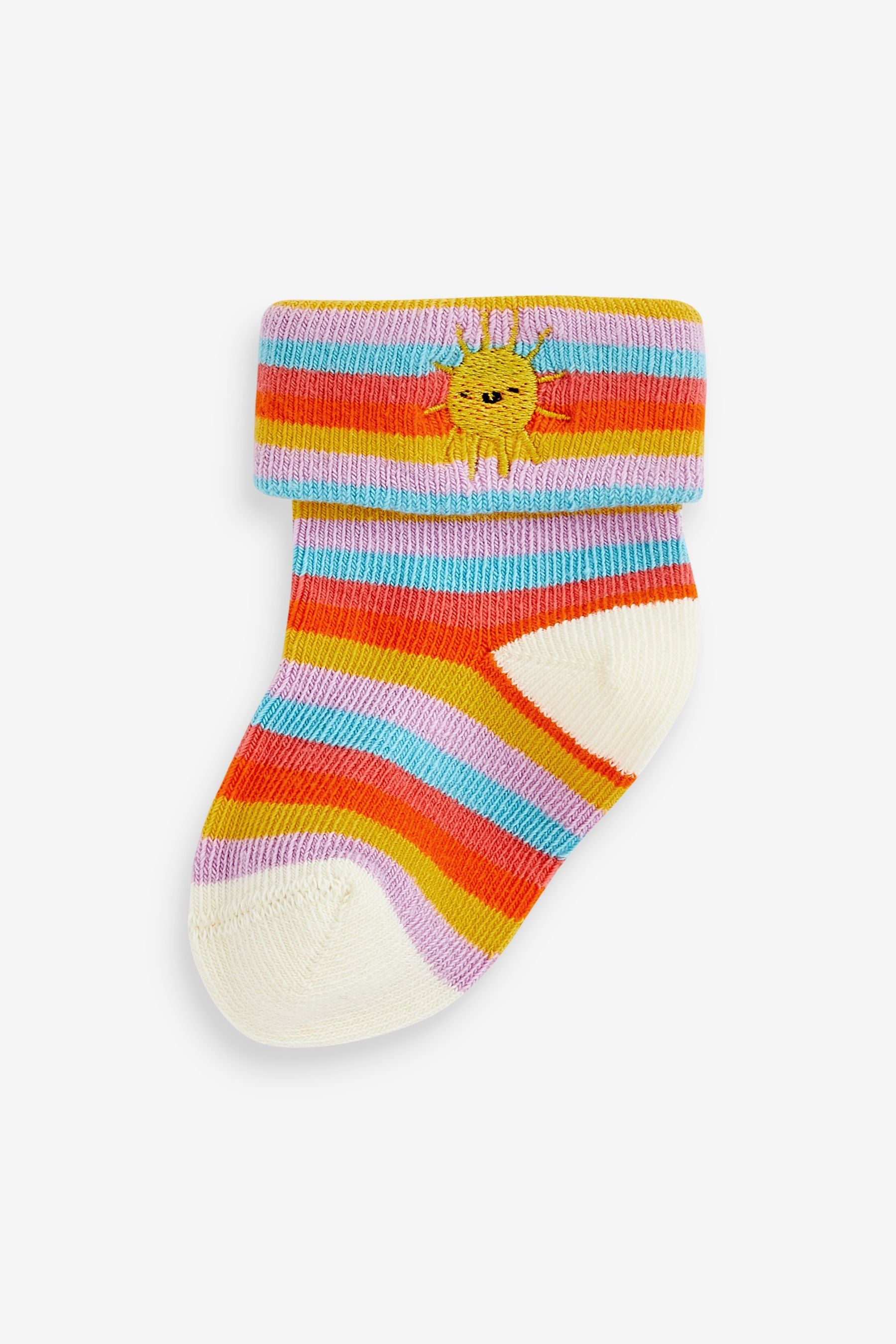 Multi Rainbow Baby Socks 3 Pack (0-12mths)