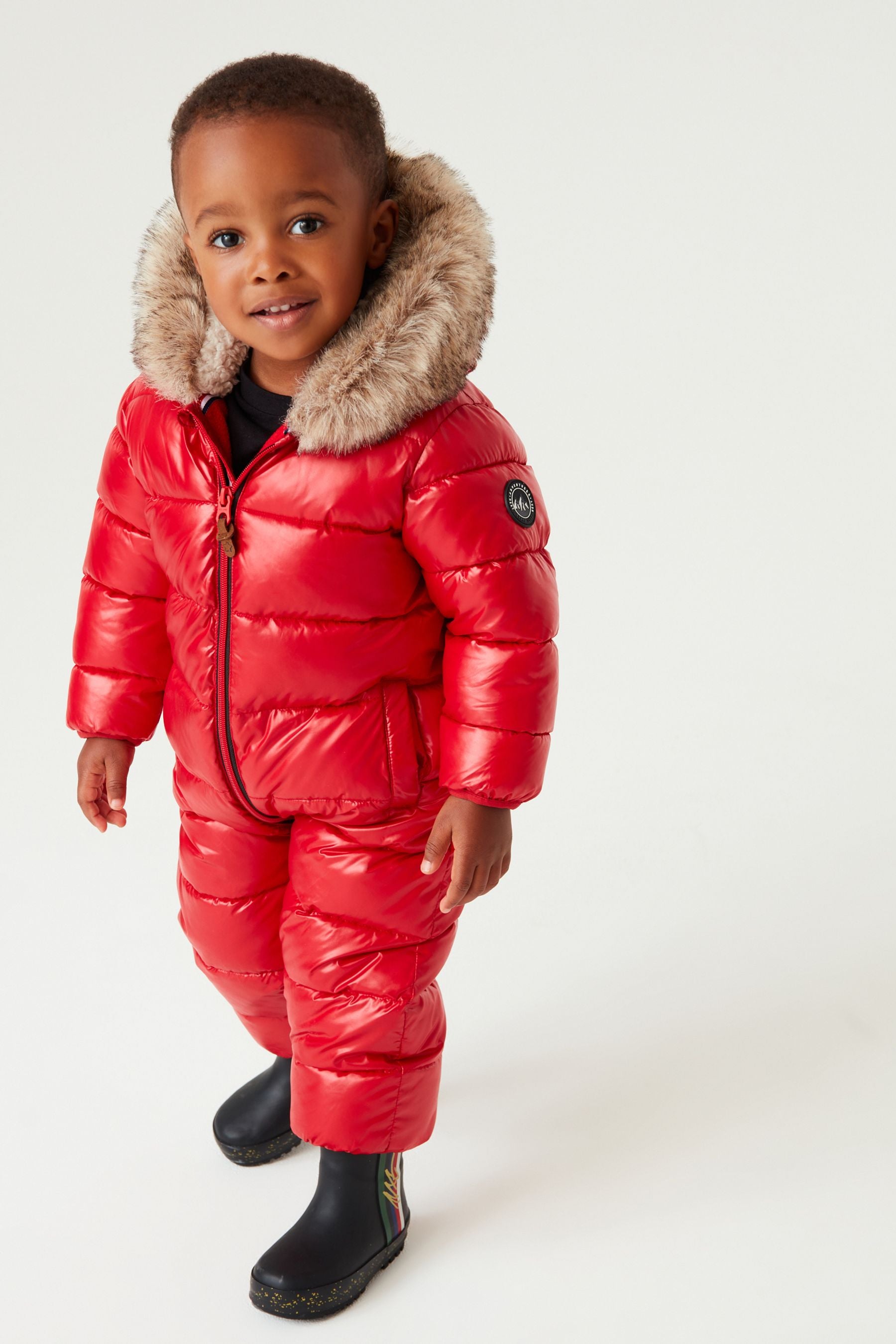 Red Shiny Snowsuit (3mths-7yrs)