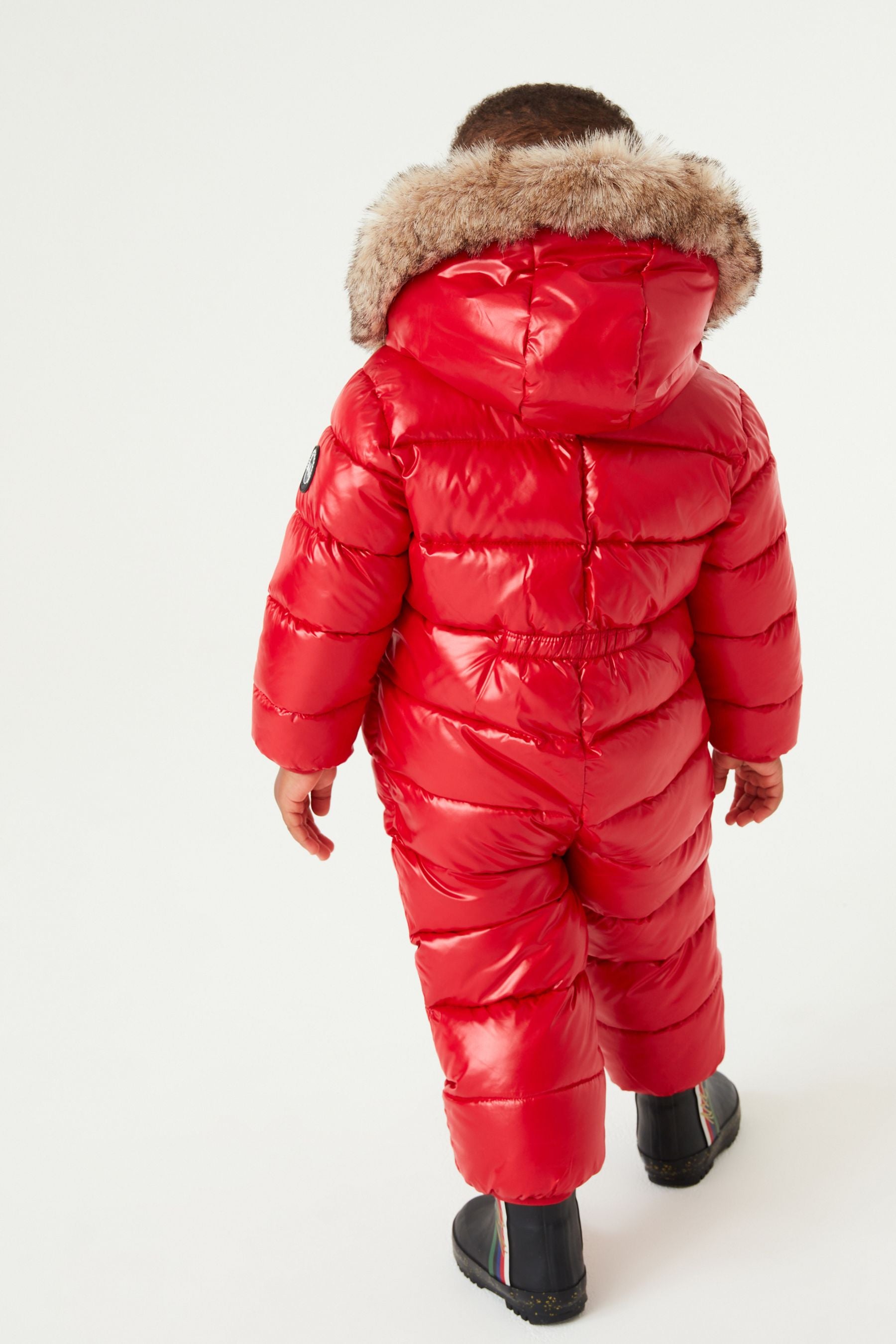 Red Shiny Snowsuit (3mths-7yrs)