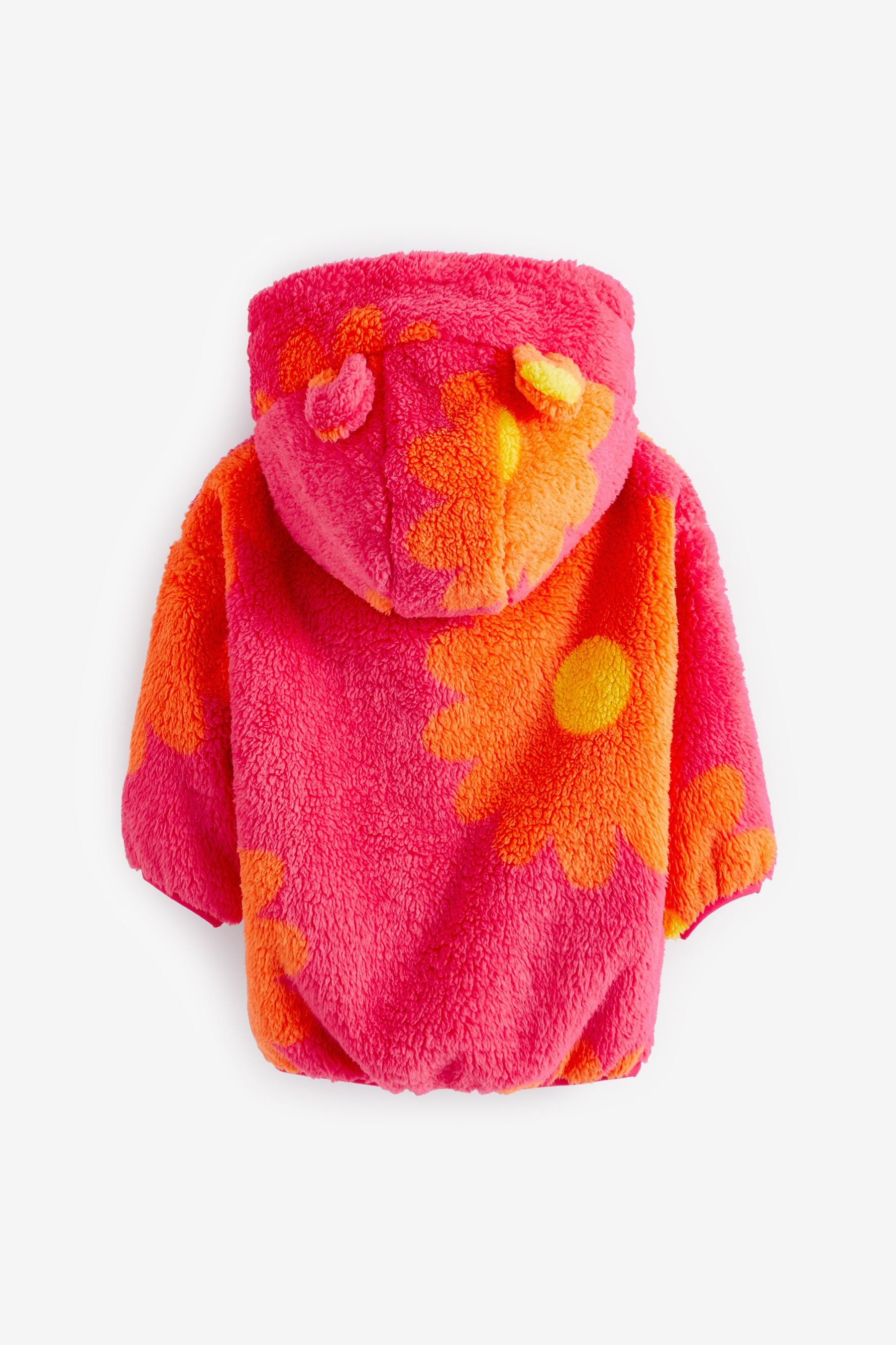 Pink Floral Fleece Zip Through (3mths-7yrs)