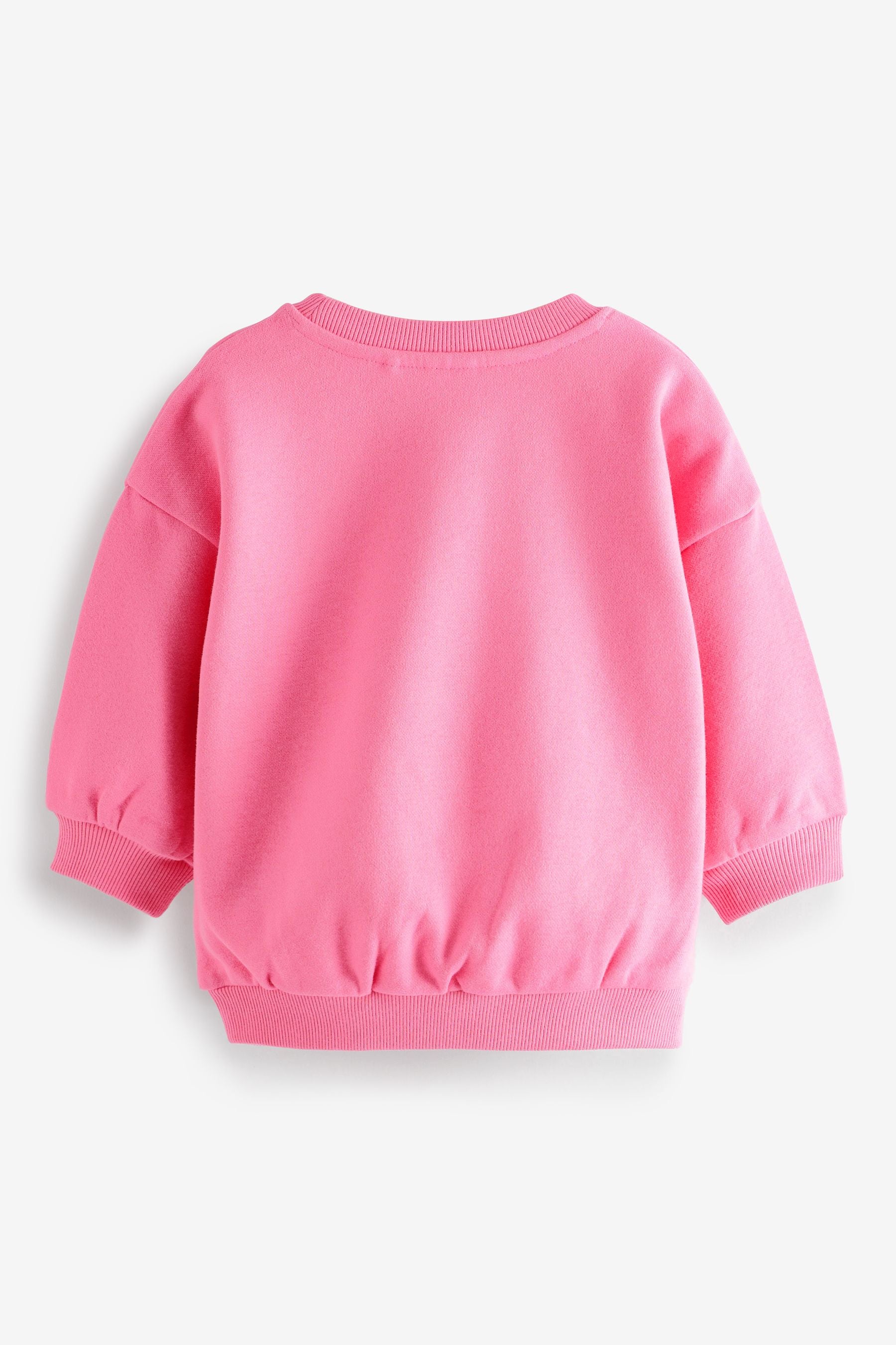 Pink Sequin Santa Crew Sweater (9mths-7yrs)