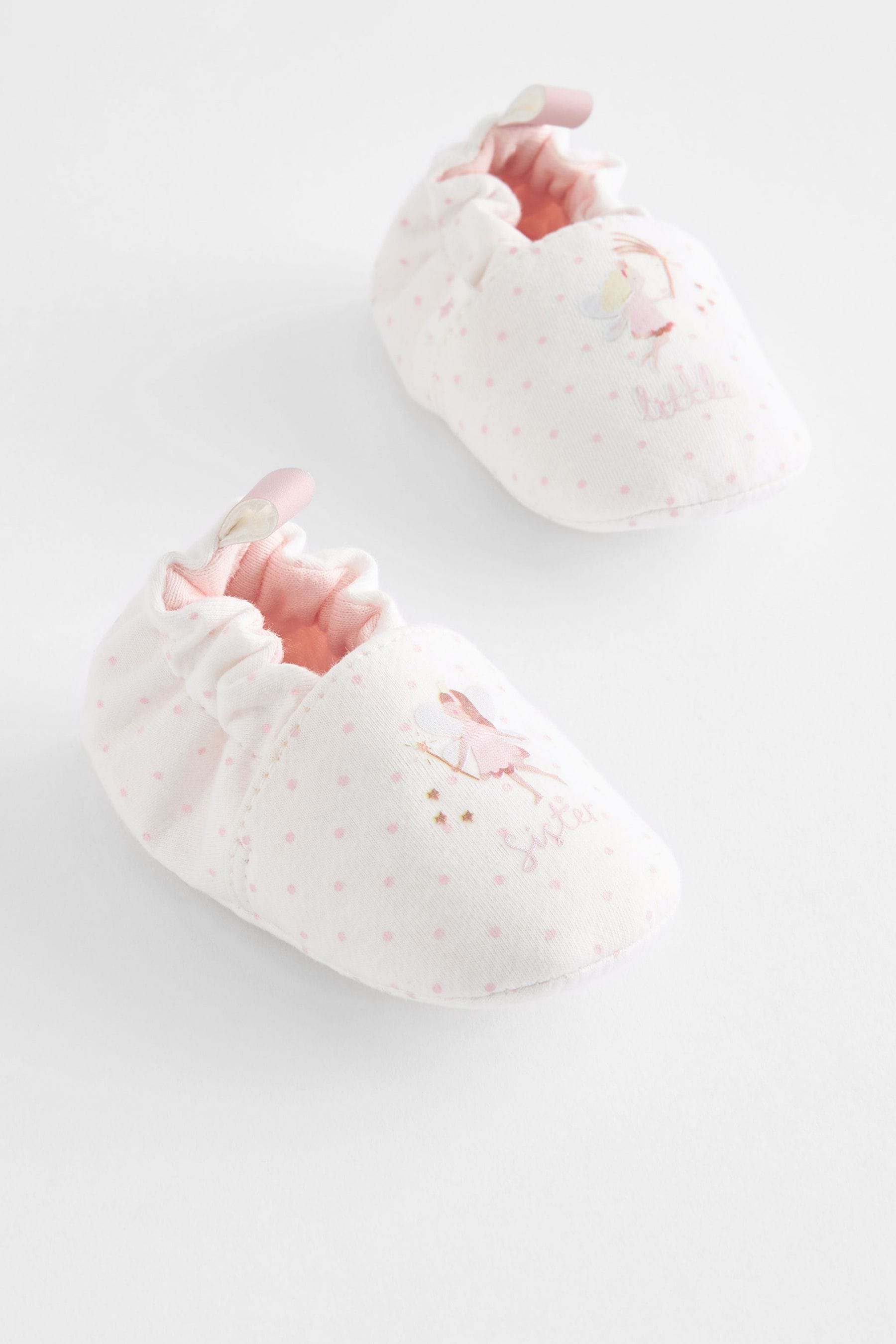 White Fairy Slip-On Baby Shoes (0-18mths)