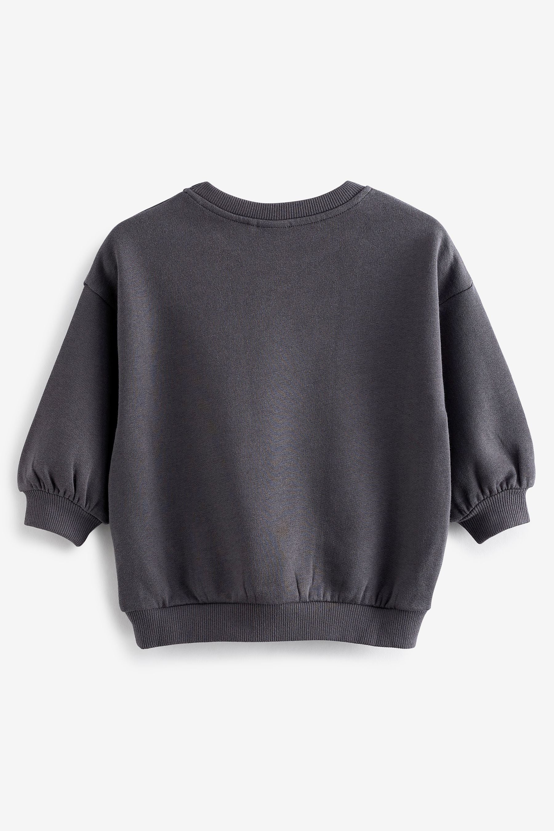 Black Bunny Jersey Crew Sweatshirt (3mths-7yrs)